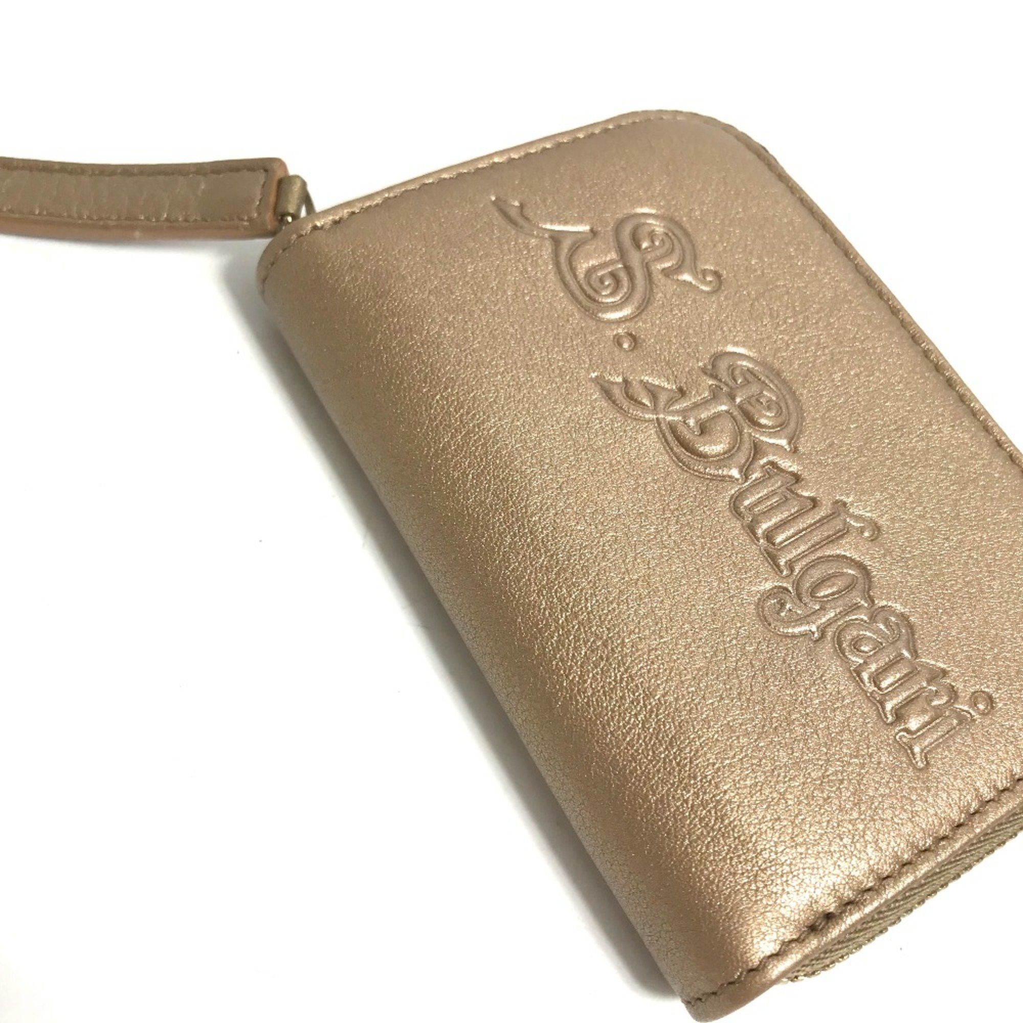 Bvlgari Bvlgari Coin Compartment Wallet coin purse Gold Size ONE SIZE - 4 Thumbnail