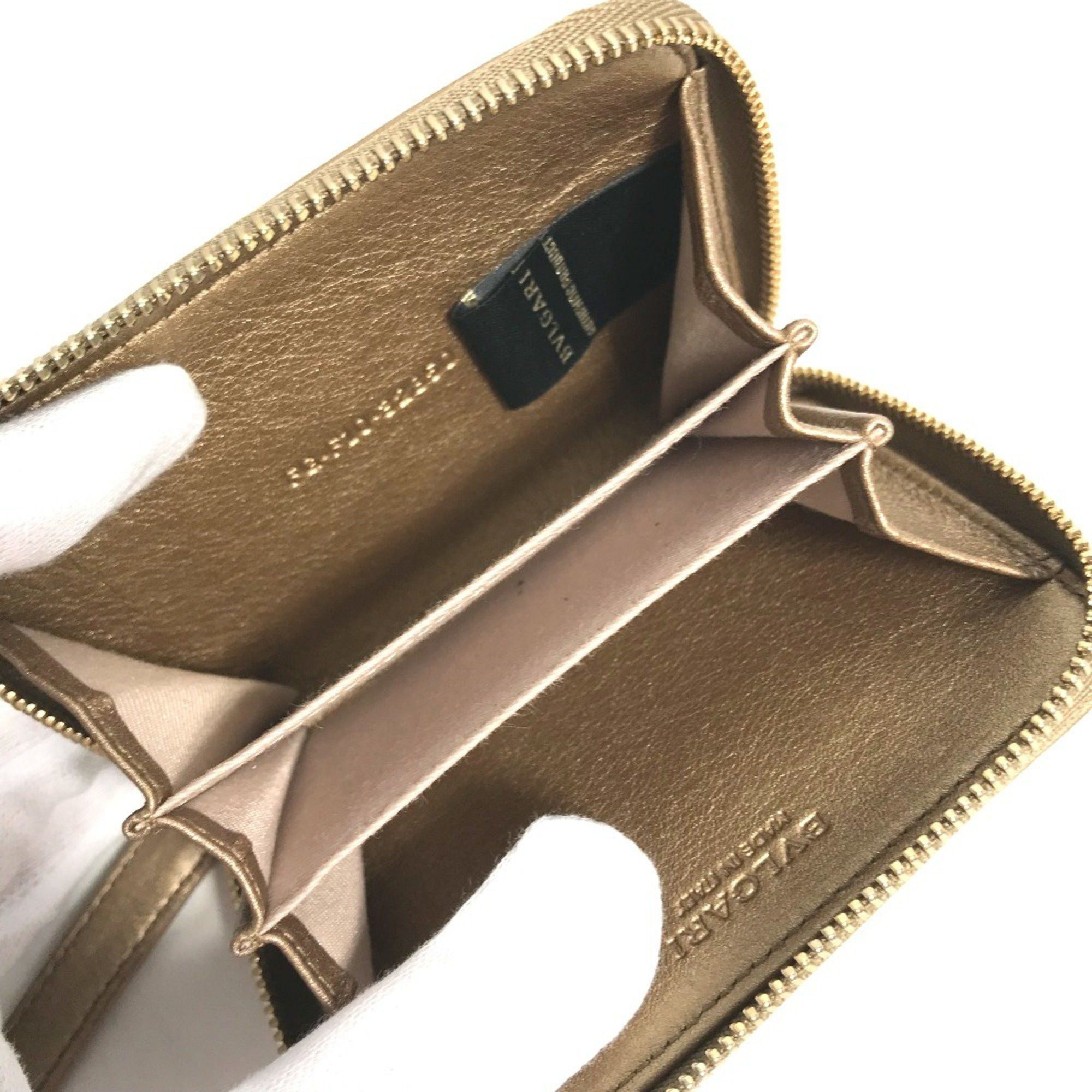 Bvlgari Bvlgari Coin Compartment Wallet coin purse Gold Size ONE SIZE - 6 Thumbnail