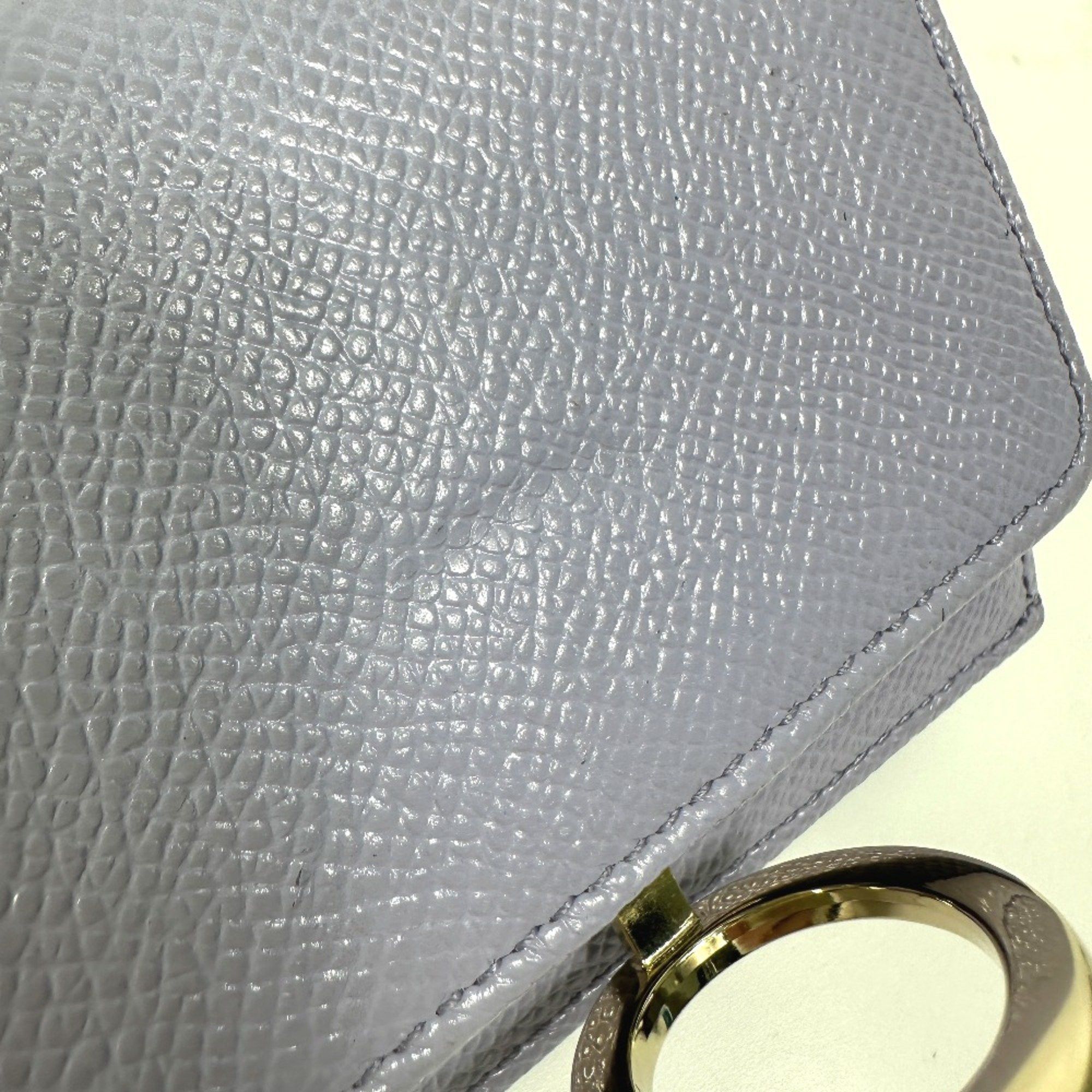 Bvlgari Bvlgari Compact Trifold wallet purple SilverHardware Size ONE SIZE - 8 Thumbnail