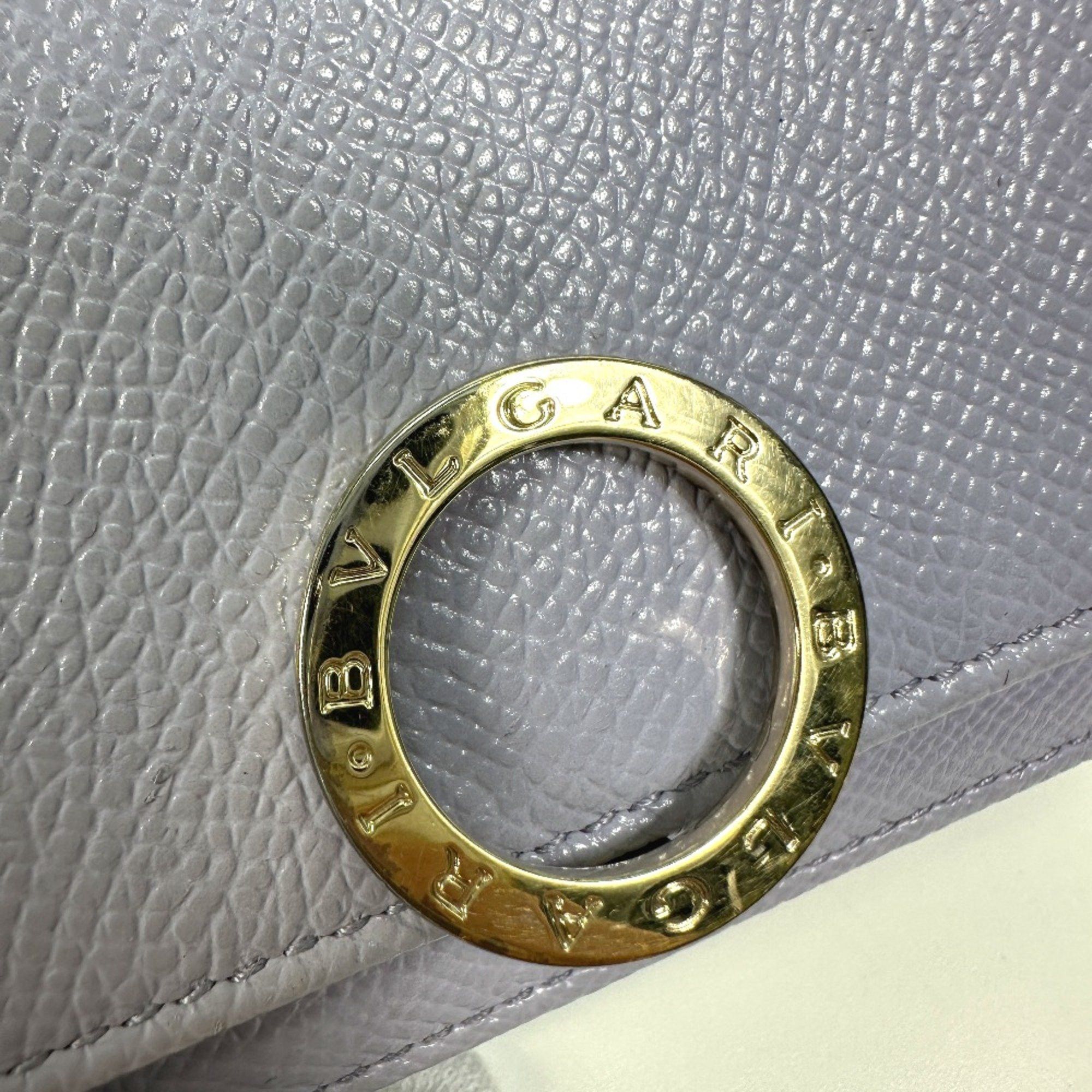 Bvlgari Bvlgari Compact Trifold wallet purple SilverHardware Size ONE SIZE - 5 Thumbnail