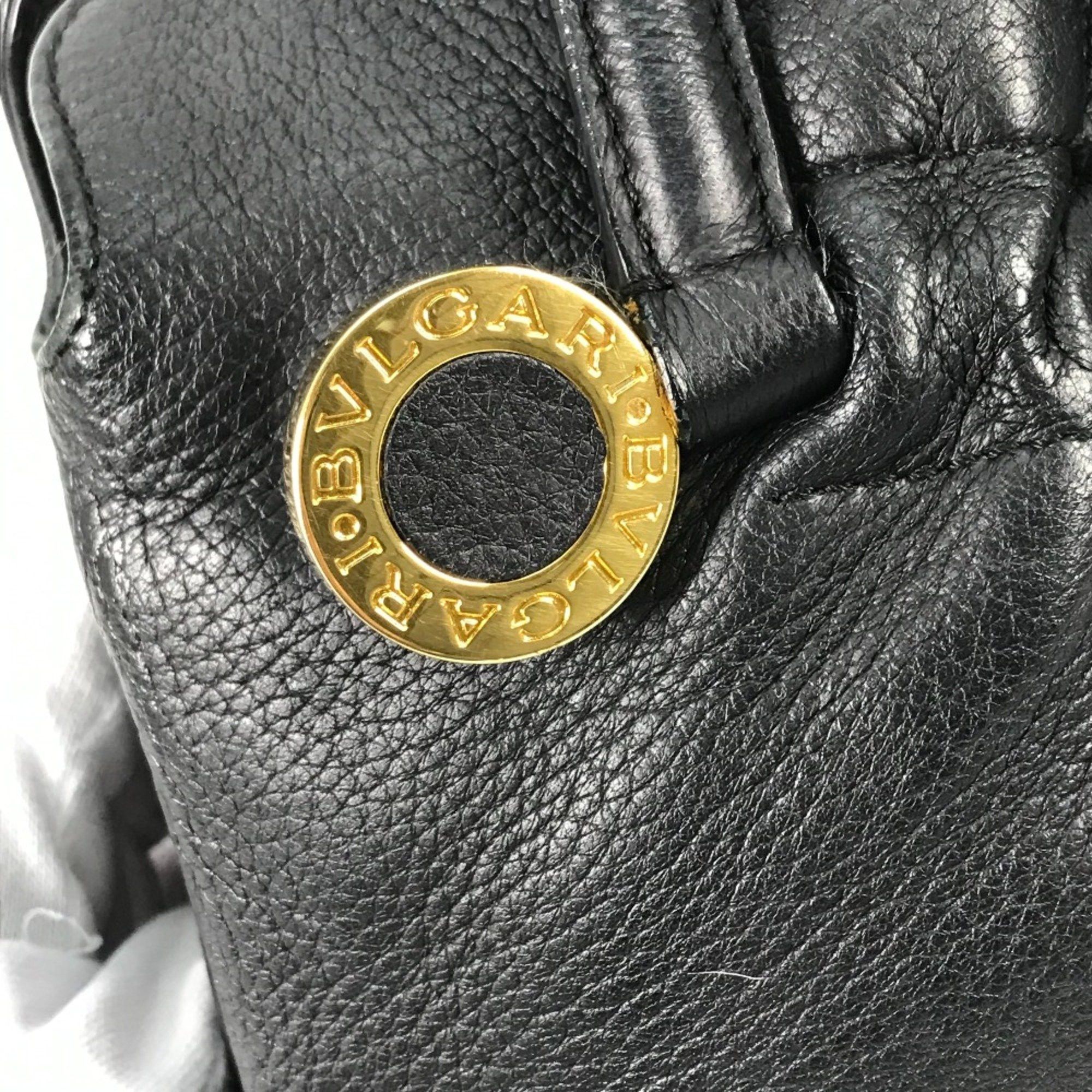 Bvlgari Bvlgari Tote Bag Black Gold Size ONE SIZE - 7 Thumbnail