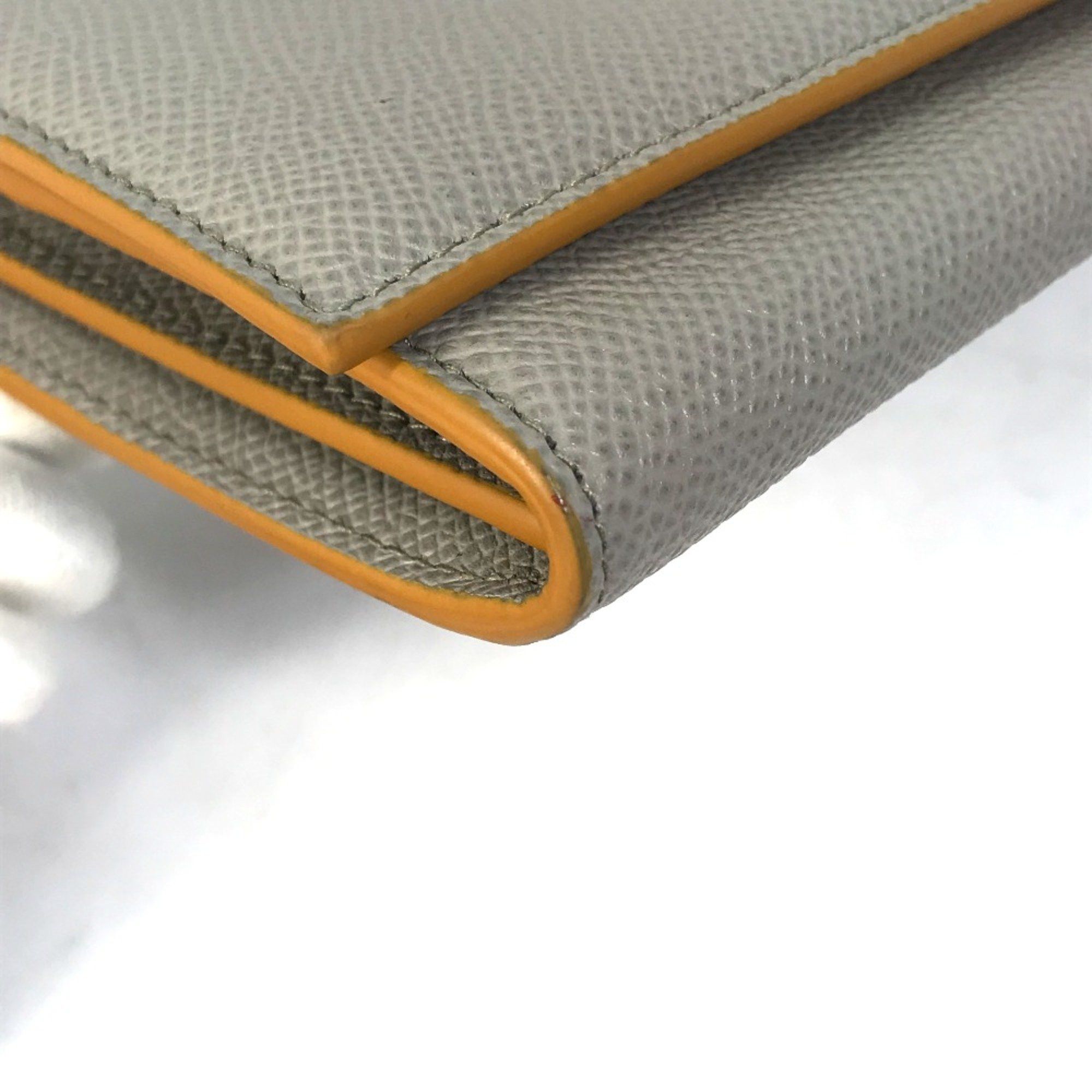 Bvlgari Bvlgari Two fold Folded wallet Gray x Yellow Size ONE SIZE - 7 Thumbnail