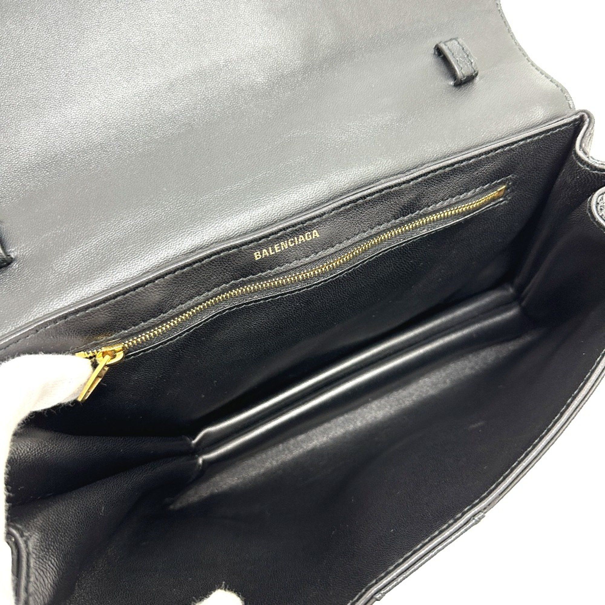 Balenciaga Balenciaga 580161 logo 2WAY bag Shoulder Bag Black Size ONE SIZE - 9 Thumbnail