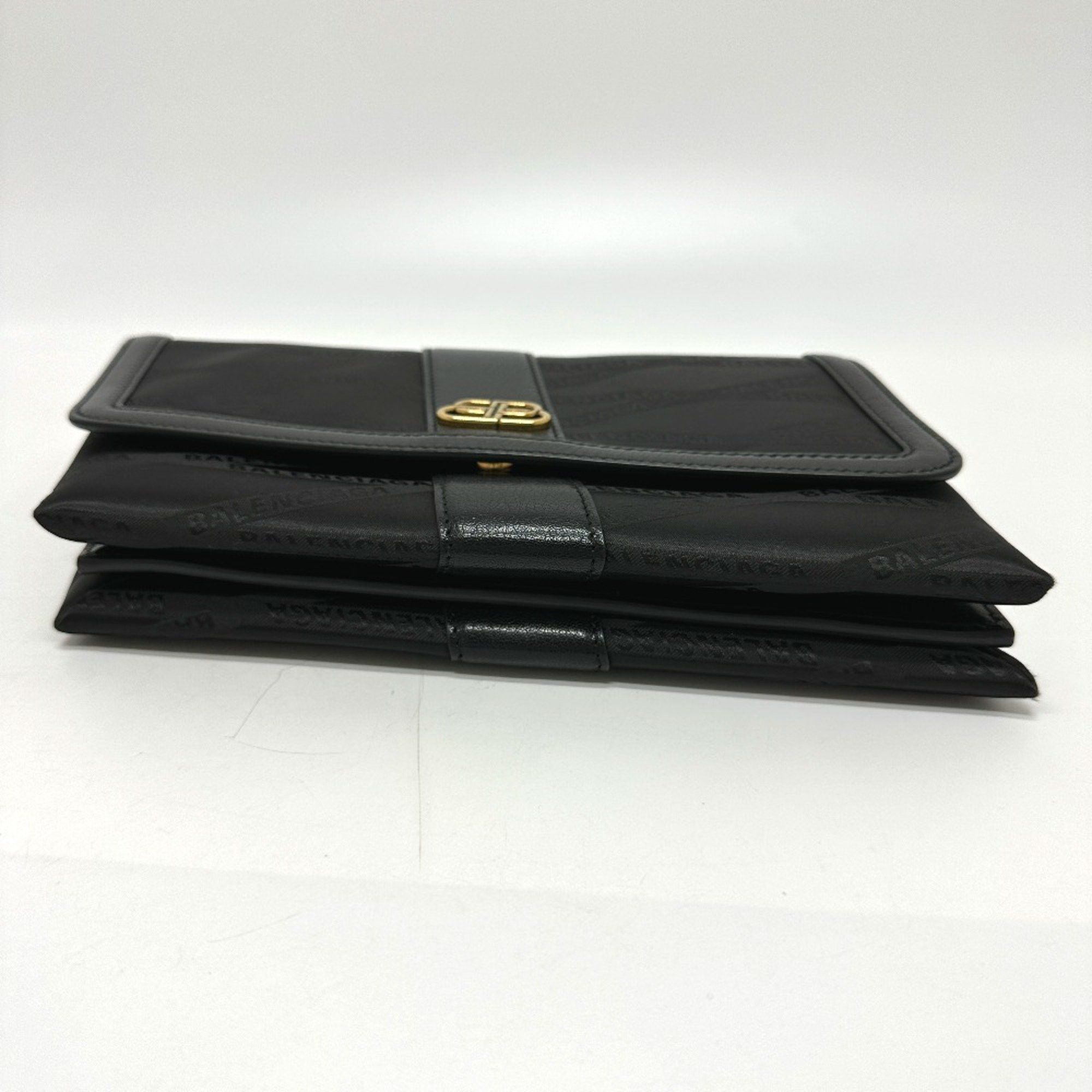 Balenciaga Balenciaga 580161 logo 2WAY bag Shoulder Bag Black Size ONE SIZE - 3 Thumbnail