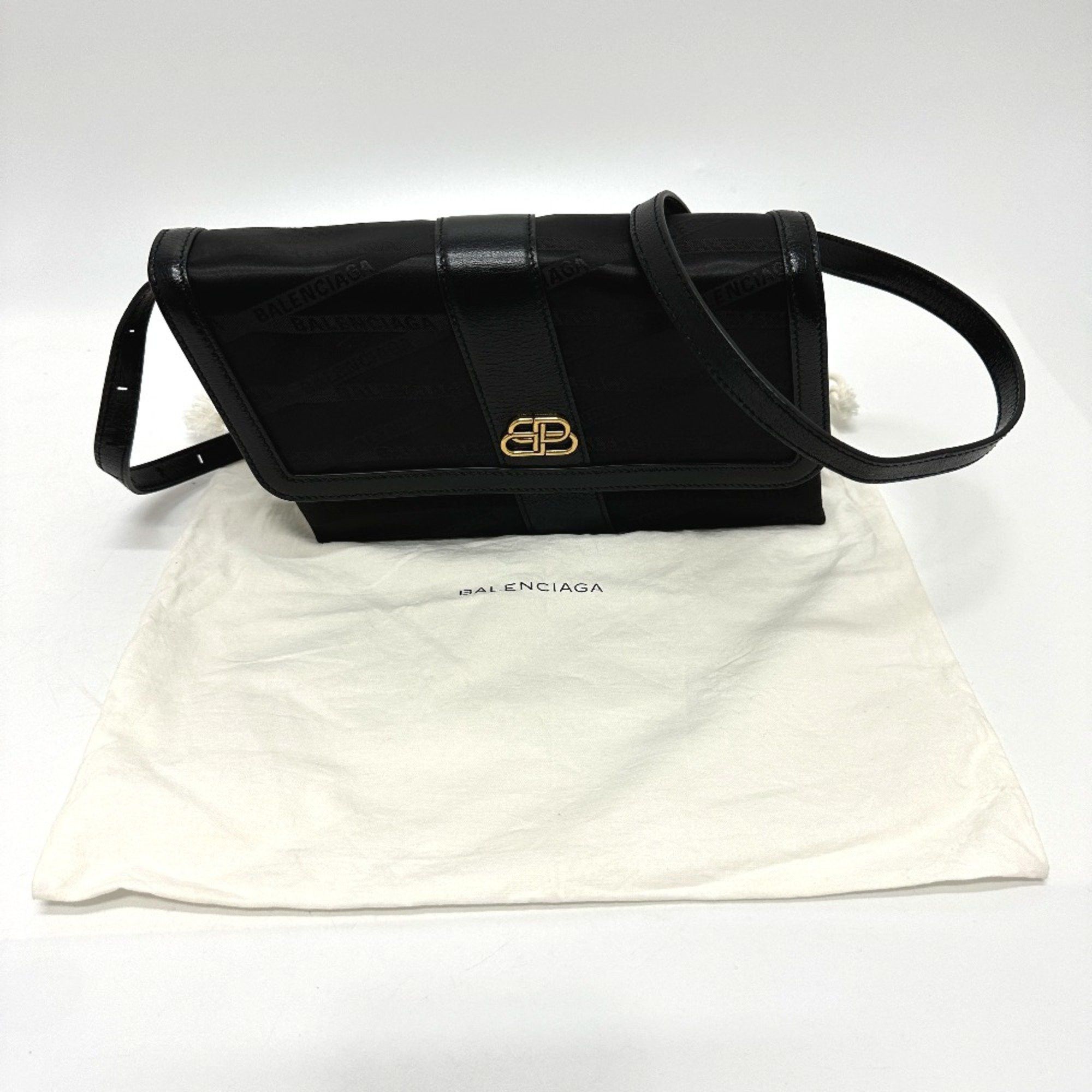 Balenciaga Balenciaga 580161 logo 2WAY bag Shoulder Bag Black Size ONE SIZE - 15 Thumbnail