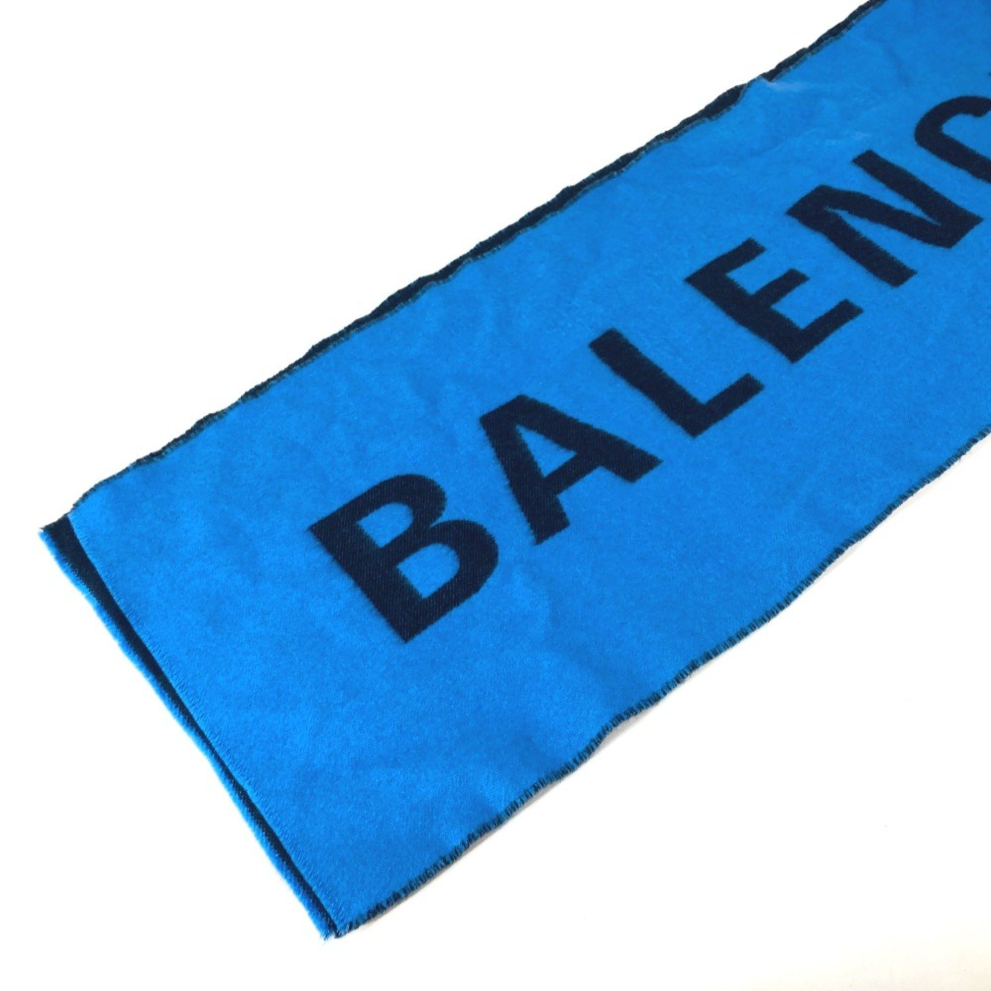 Balenciaga Balenciaga Bicolor Scarf blue Black Size ONE SIZE - 4 Thumbnail