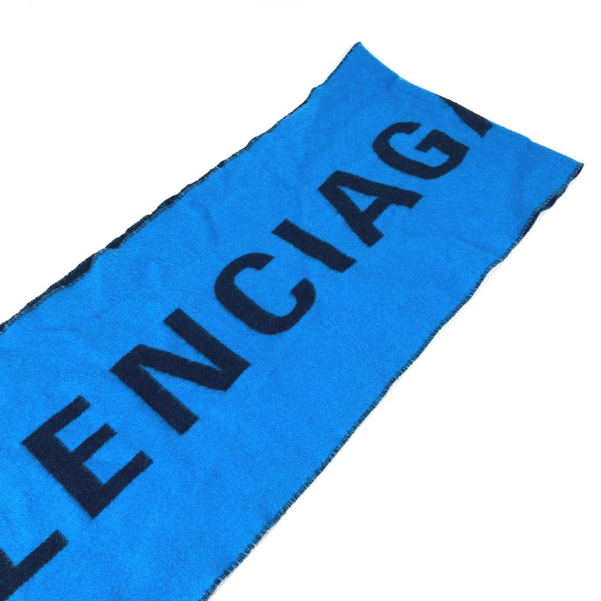 Balenciaga Balenciaga Bicolor Scarf blue Black Size ONE SIZE - 3 Thumbnail