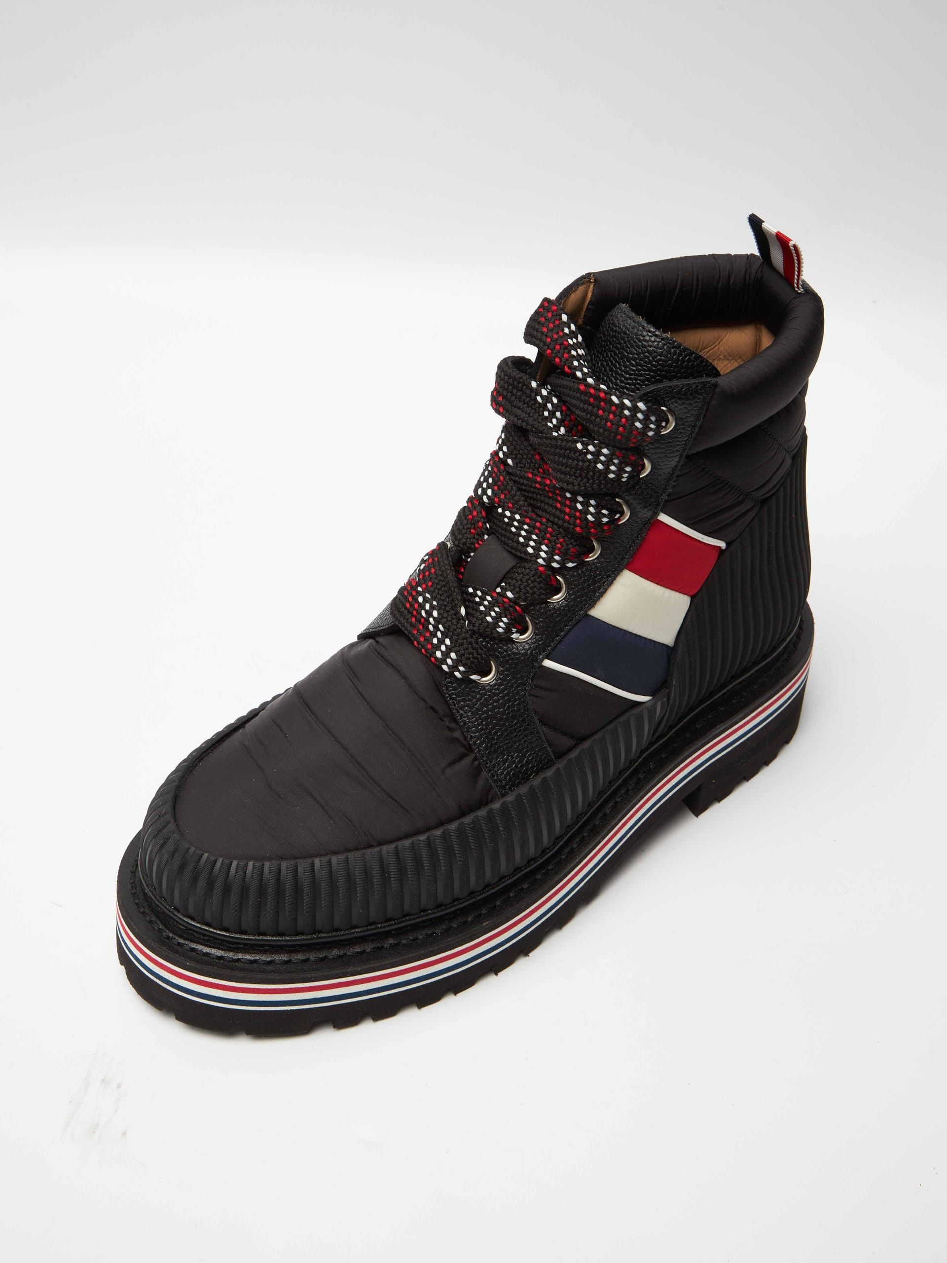Thom Browne Black Lines Insets Laced High Boots Size US 8 / EU 41 - 6 Thumbnail