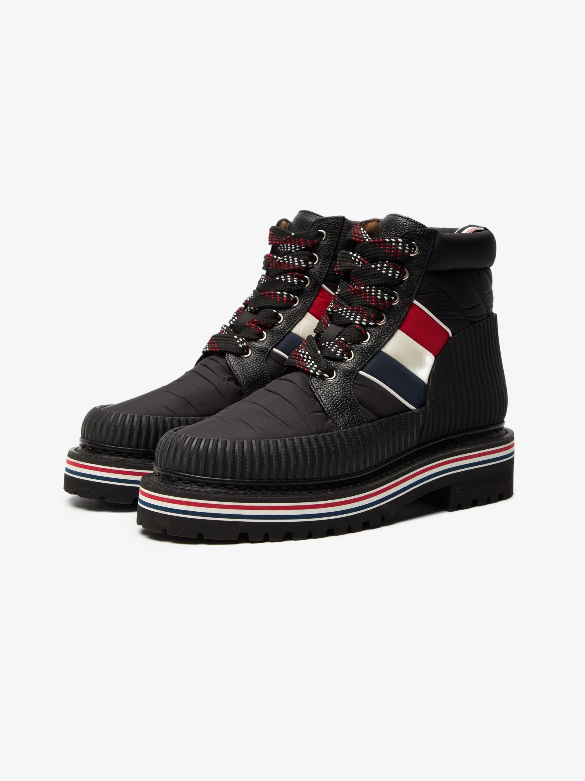 Thom Browne Black Lines Insets Laced High Boots Size US 8 / EU 41 - 3 Thumbnail