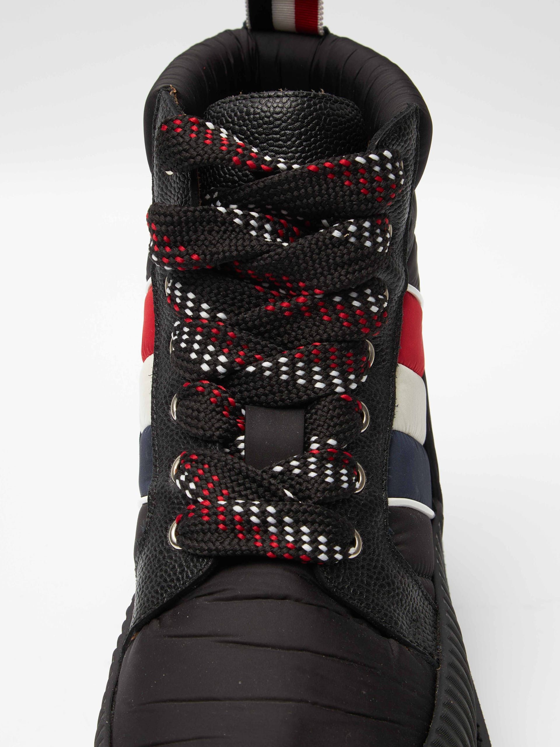 Thom Browne Black Lines Insets Laced High Boots Size US 8 / EU 41 - 8 Thumbnail