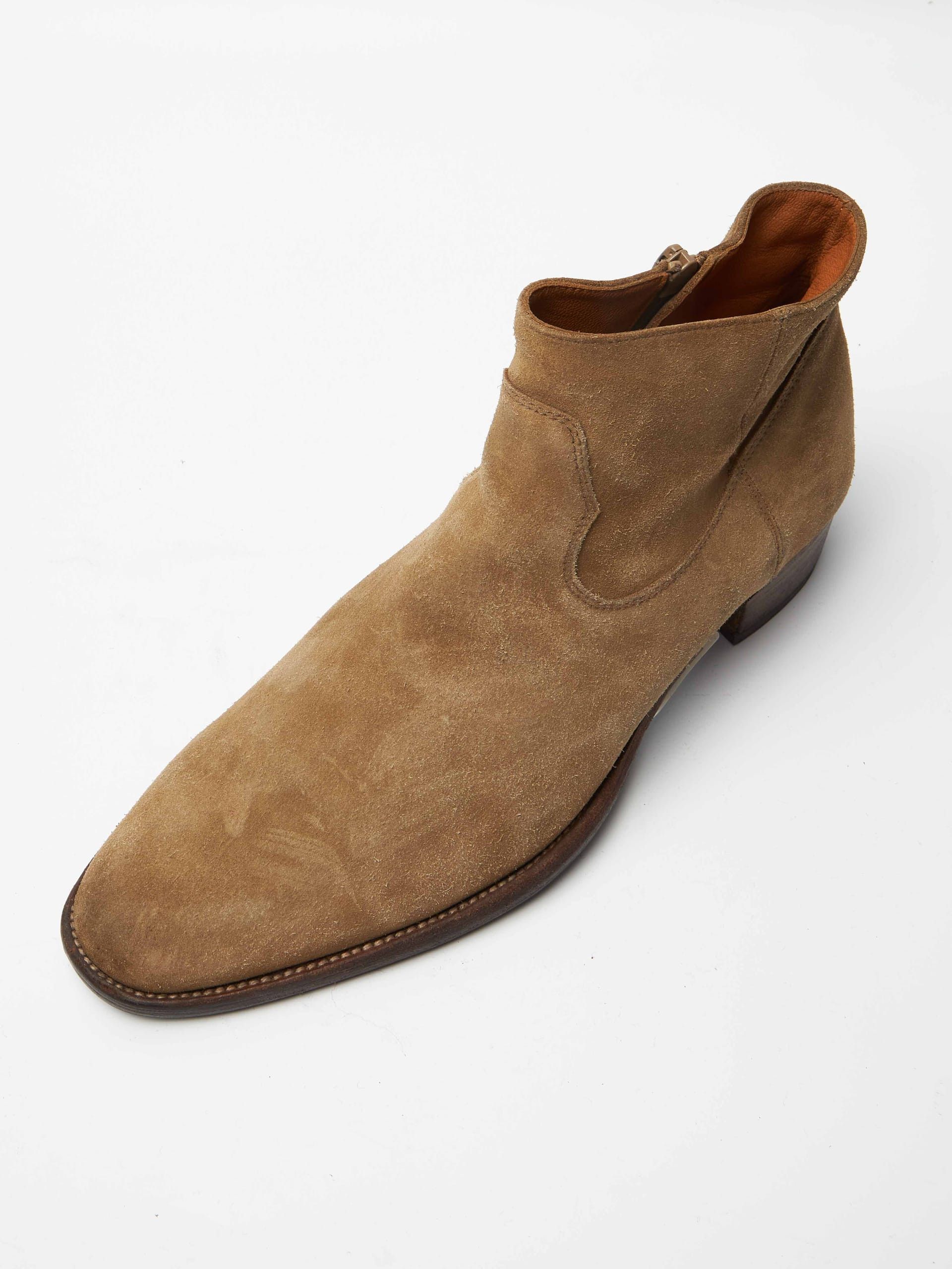 Saint Laurent Paris Beige Zip High Boots Size US 8 / EU 41 - 5 Thumbnail