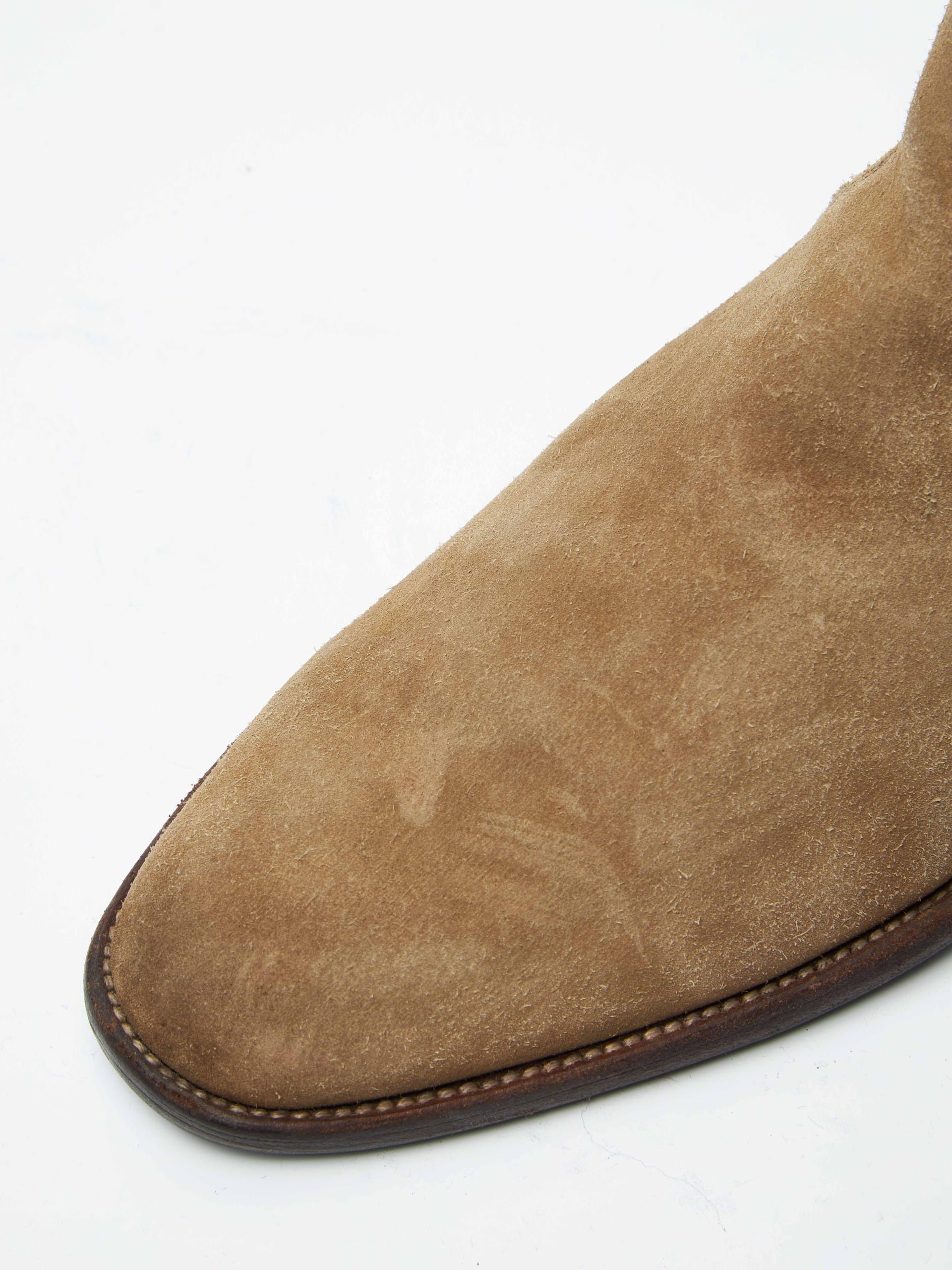 Saint Laurent Paris Beige Zip High Boots Size US 8 / EU 41 - 6 Thumbnail