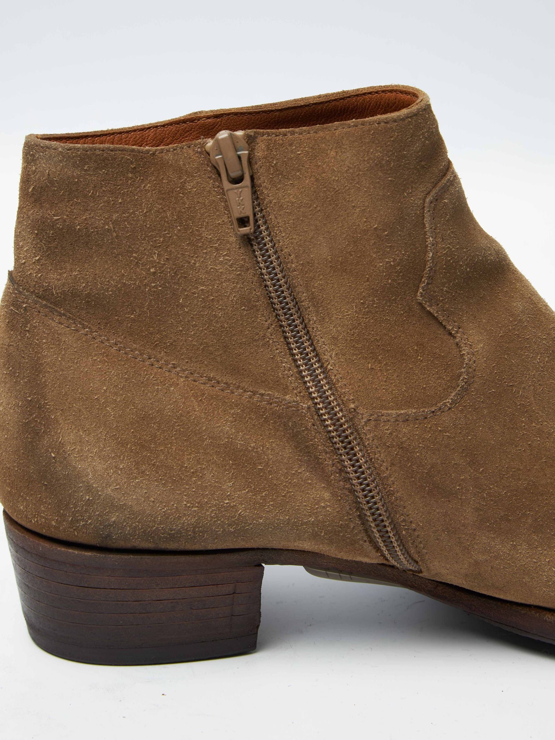 Saint Laurent Paris Beige Zip High Boots Size US 8 / EU 41 - 8 Thumbnail