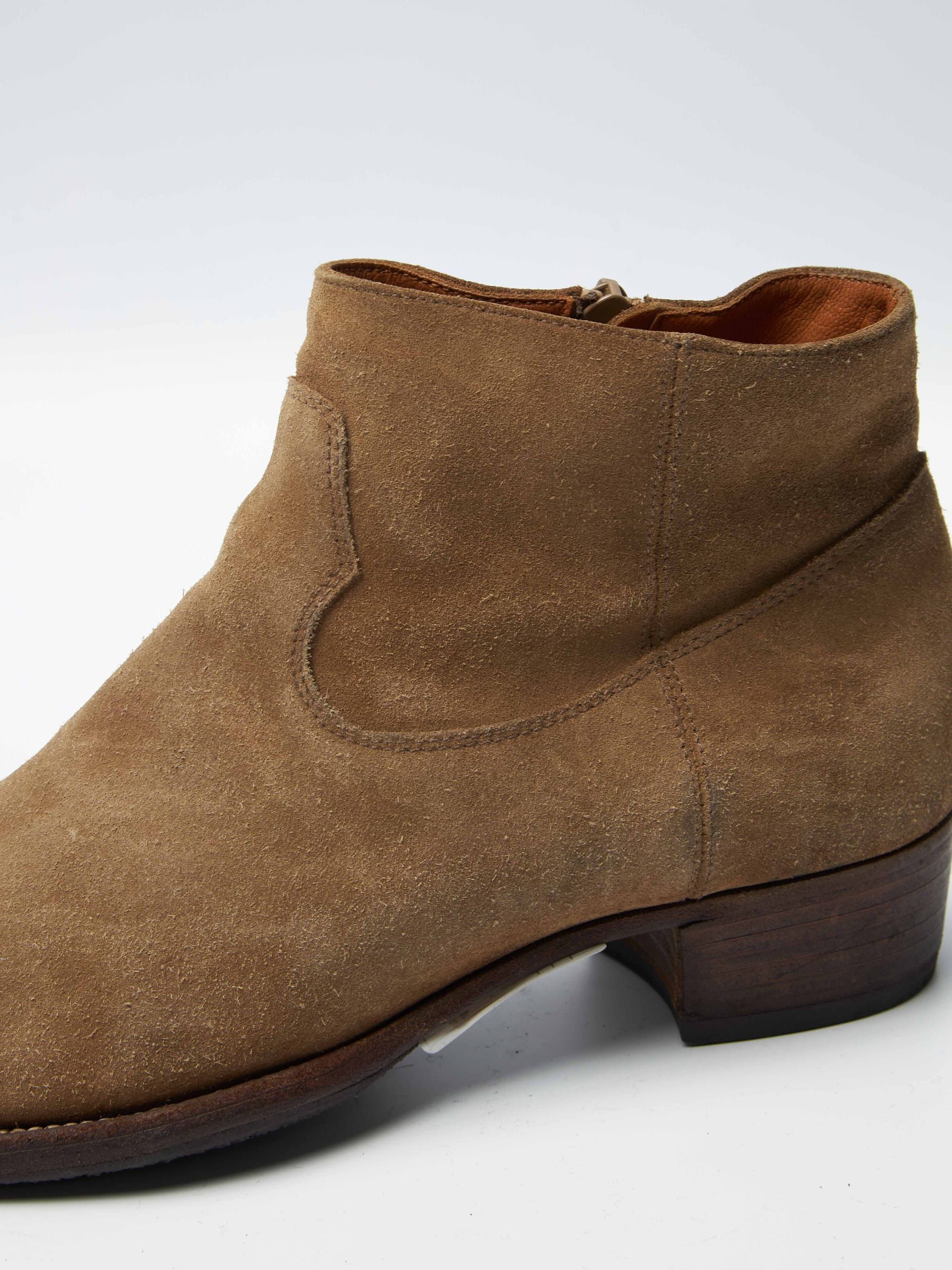 Saint Laurent Paris Beige Zip High Boots Size US 8 / EU 41 - 7 Thumbnail
