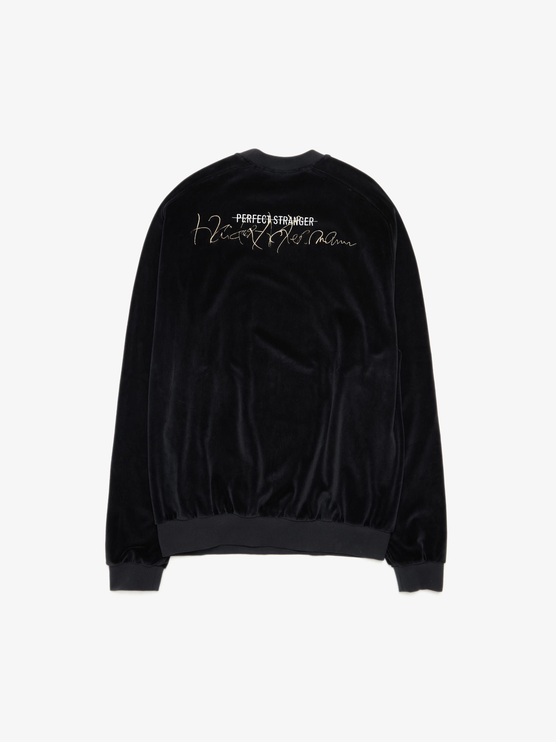 Haider Ackermann Black Back Embroidered Velvet Sweatshirt Size US L / EU 52-54 / 3 - 2 Thumbnail