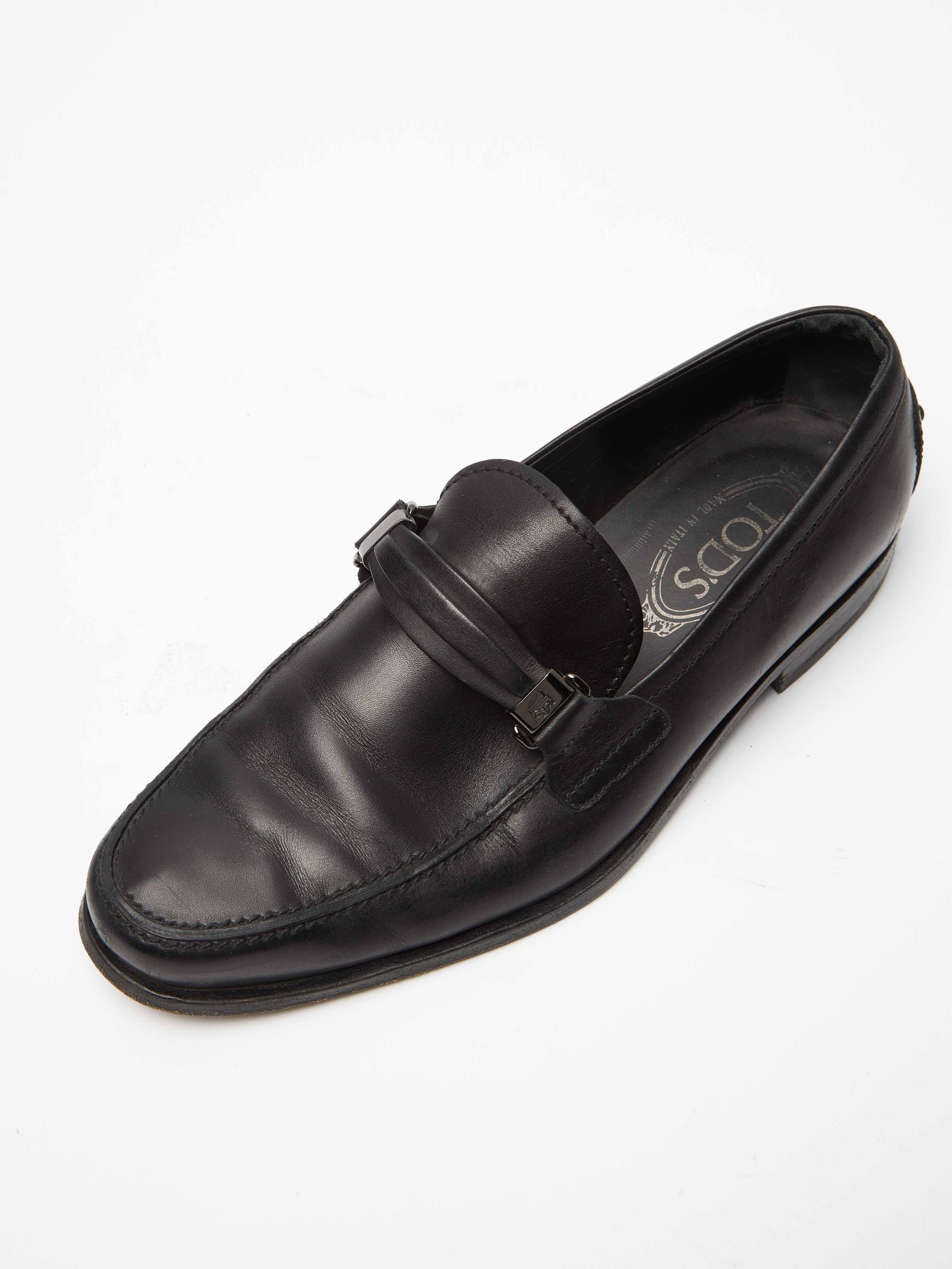 Tod's Black Loafers Size US 5.5 / EU 38 - 5 Thumbnail