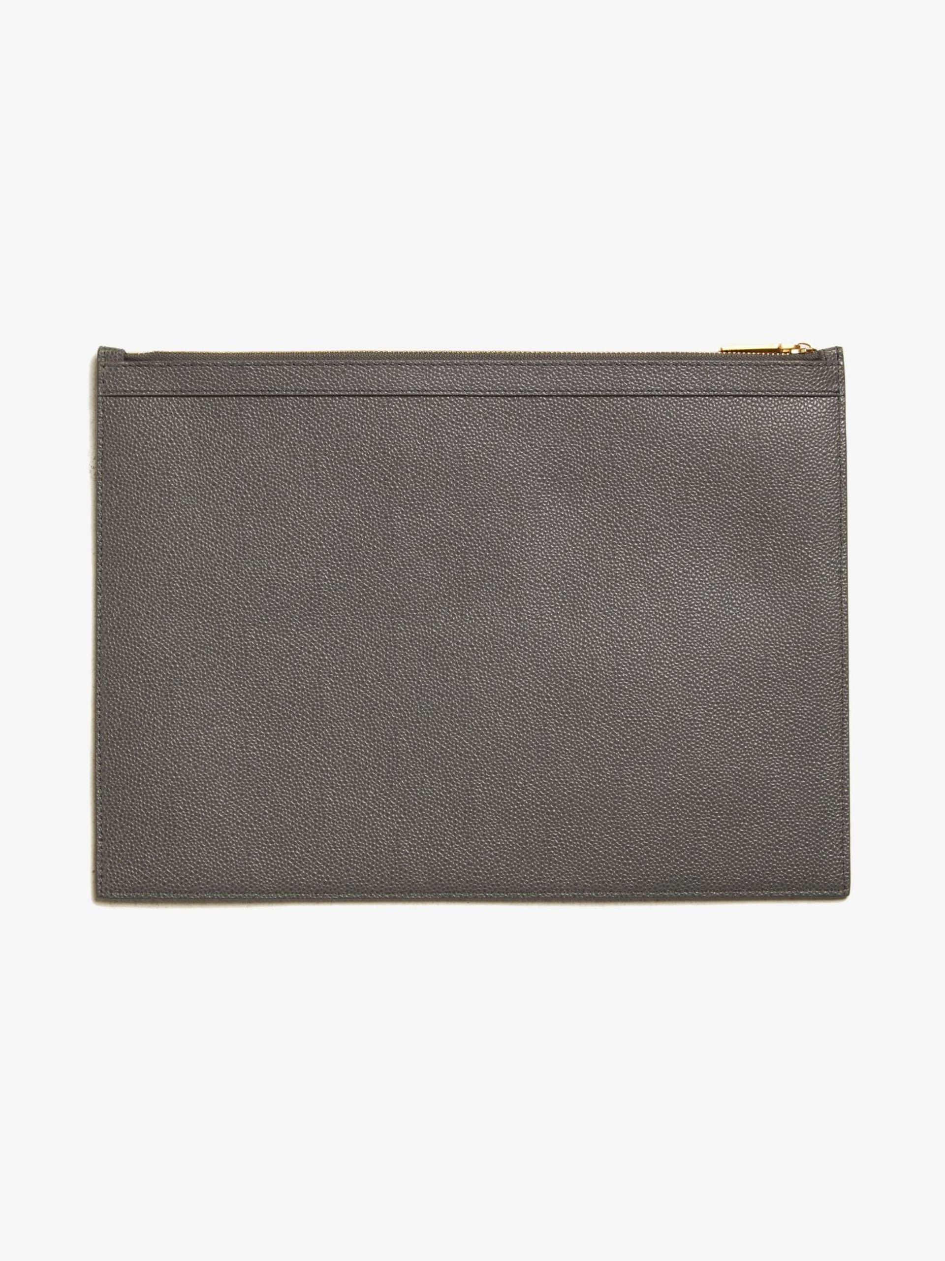 Thom Browne Gray Multicolour Lining Zip Bag Size ONE SIZE - 3 Thumbnail