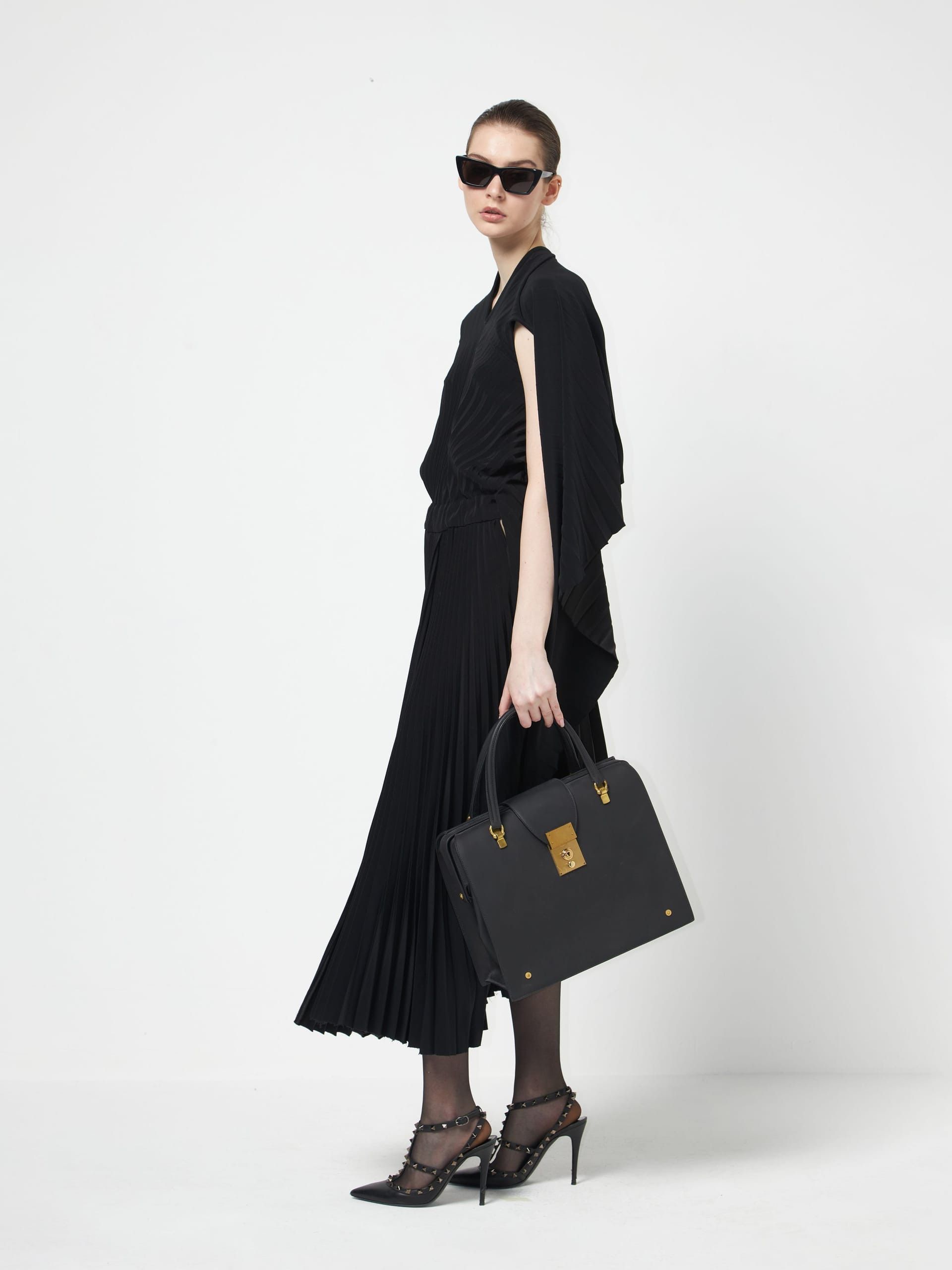 Thom Browne Dark Gray Front Lock Bag Size ONE SIZE - 8 Thumbnail