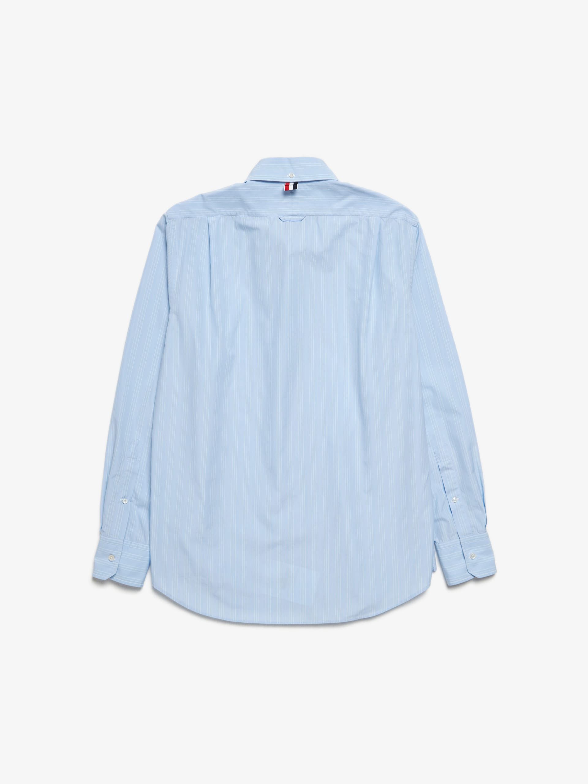 Thom Browne Light Blue Striped Shirt Size US L / EU 52-54 / 3 - 2 Thumbnail