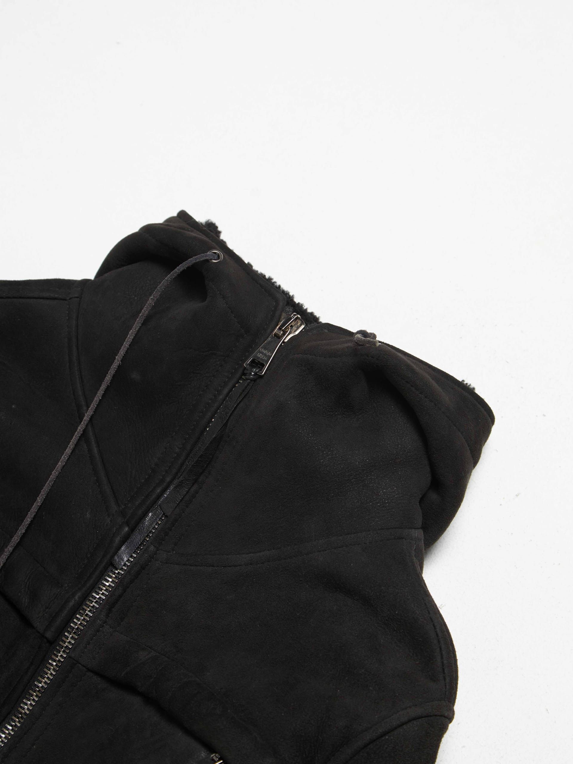 Giorgio Brato Hood Detailed Shearling Jacket Size US L / EU 52-54 / 3 - 3 Thumbnail