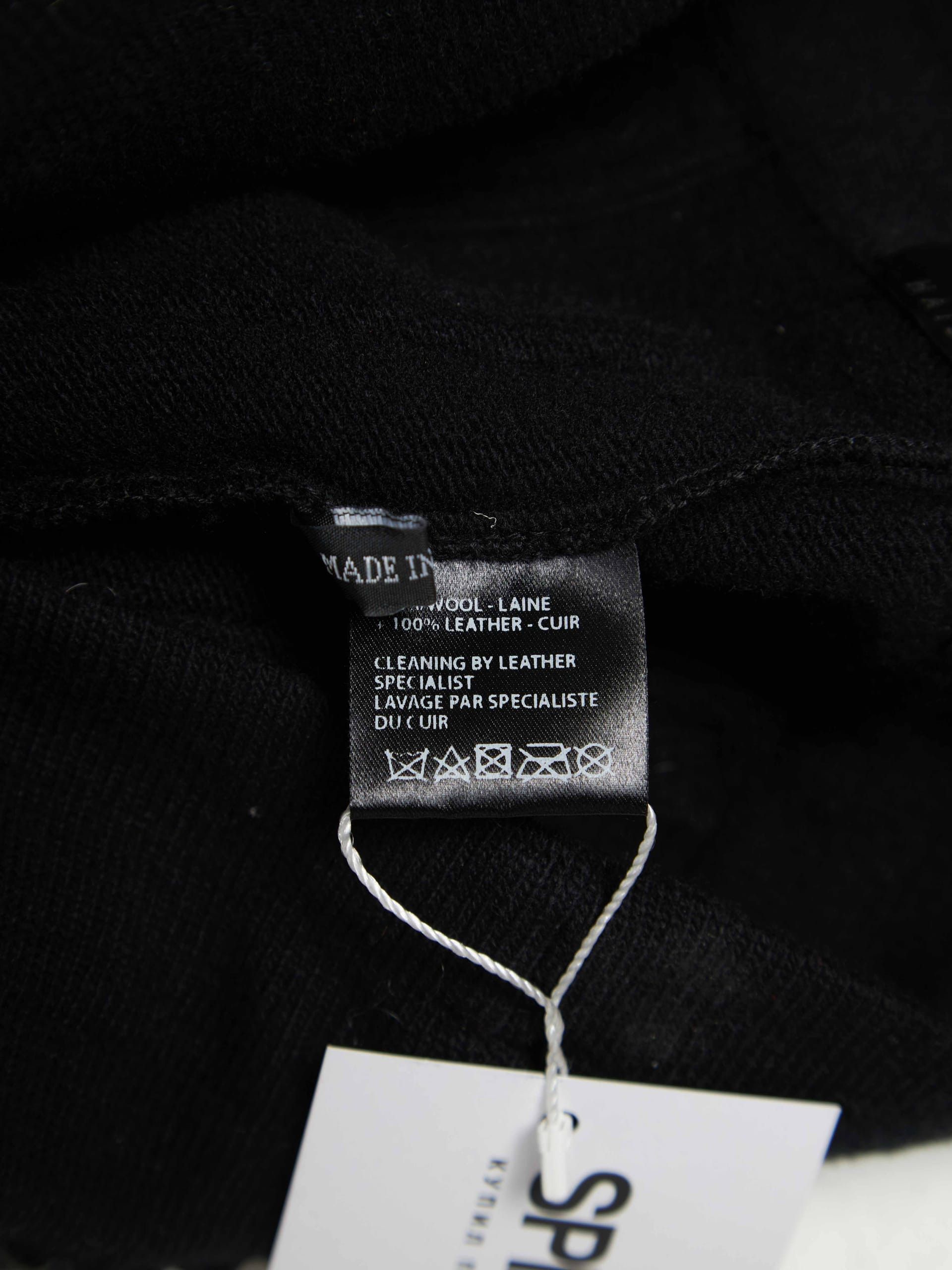 Haider Ackermann Black Leather Inserts woolen Pants Size US 30 / EU 46 - 6 Thumbnail