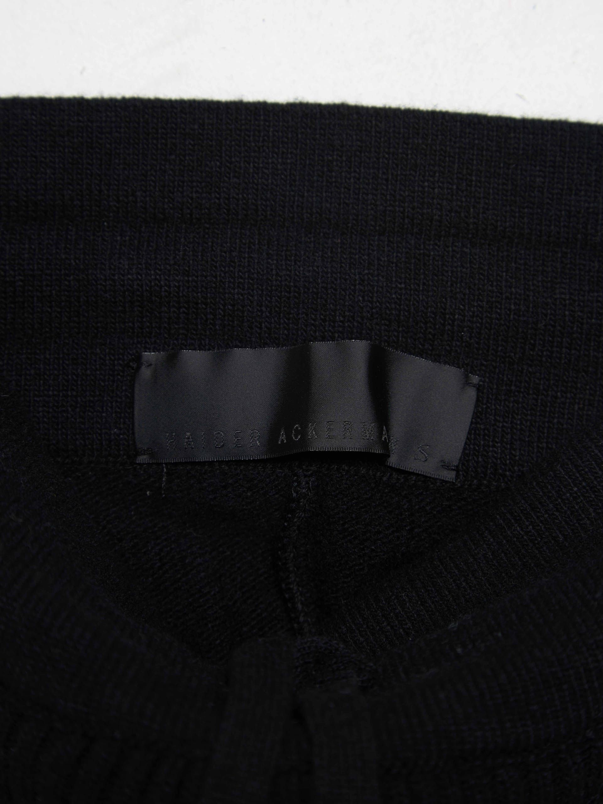 Haider Ackermann Black Leather Inserts woolen Pants Size US 30 / EU 46 - 5 Thumbnail