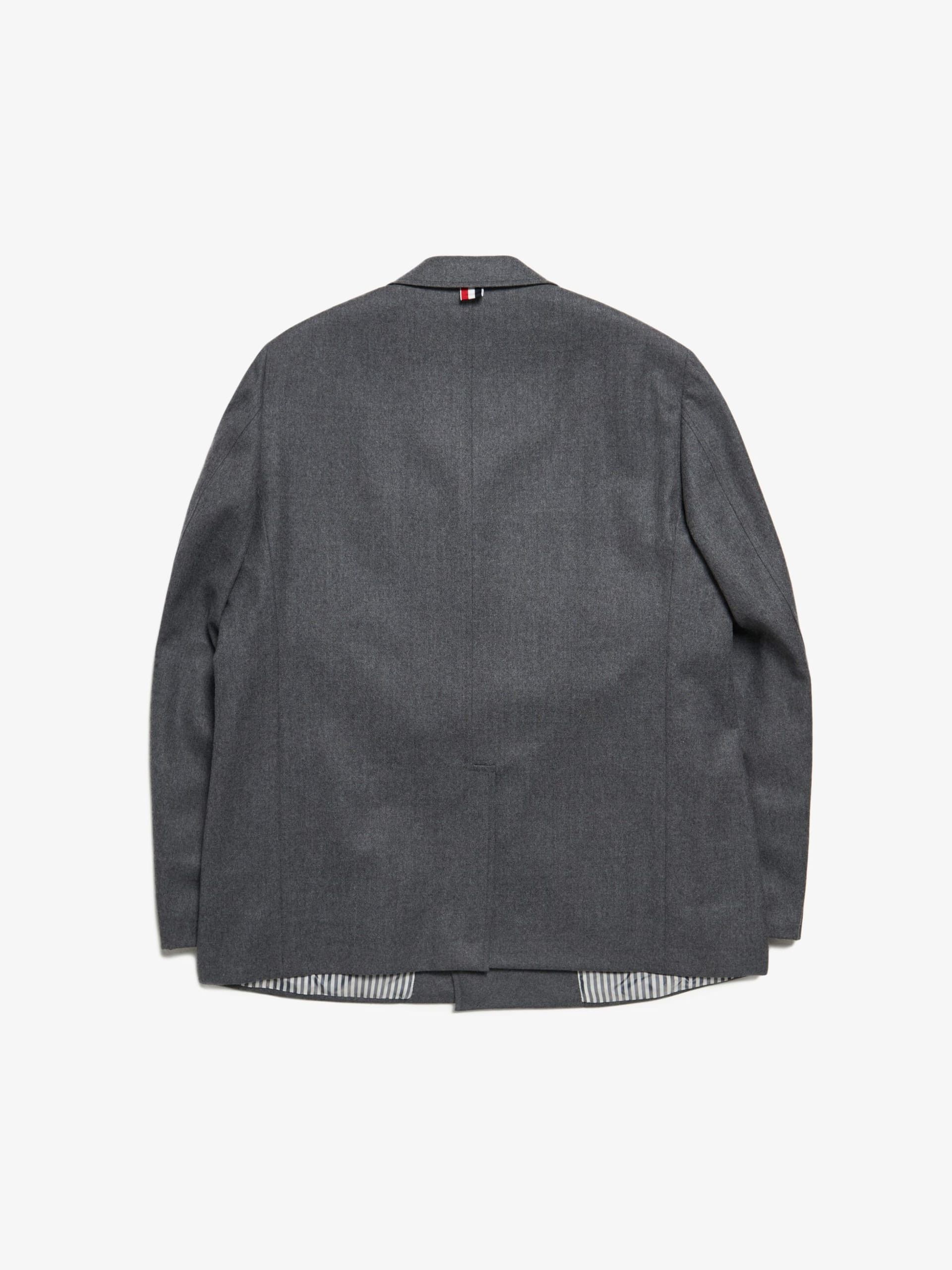 Thom Browne Gray Woolen Blazer Size US L / EU 52-54 / 3 - 2 Thumbnail