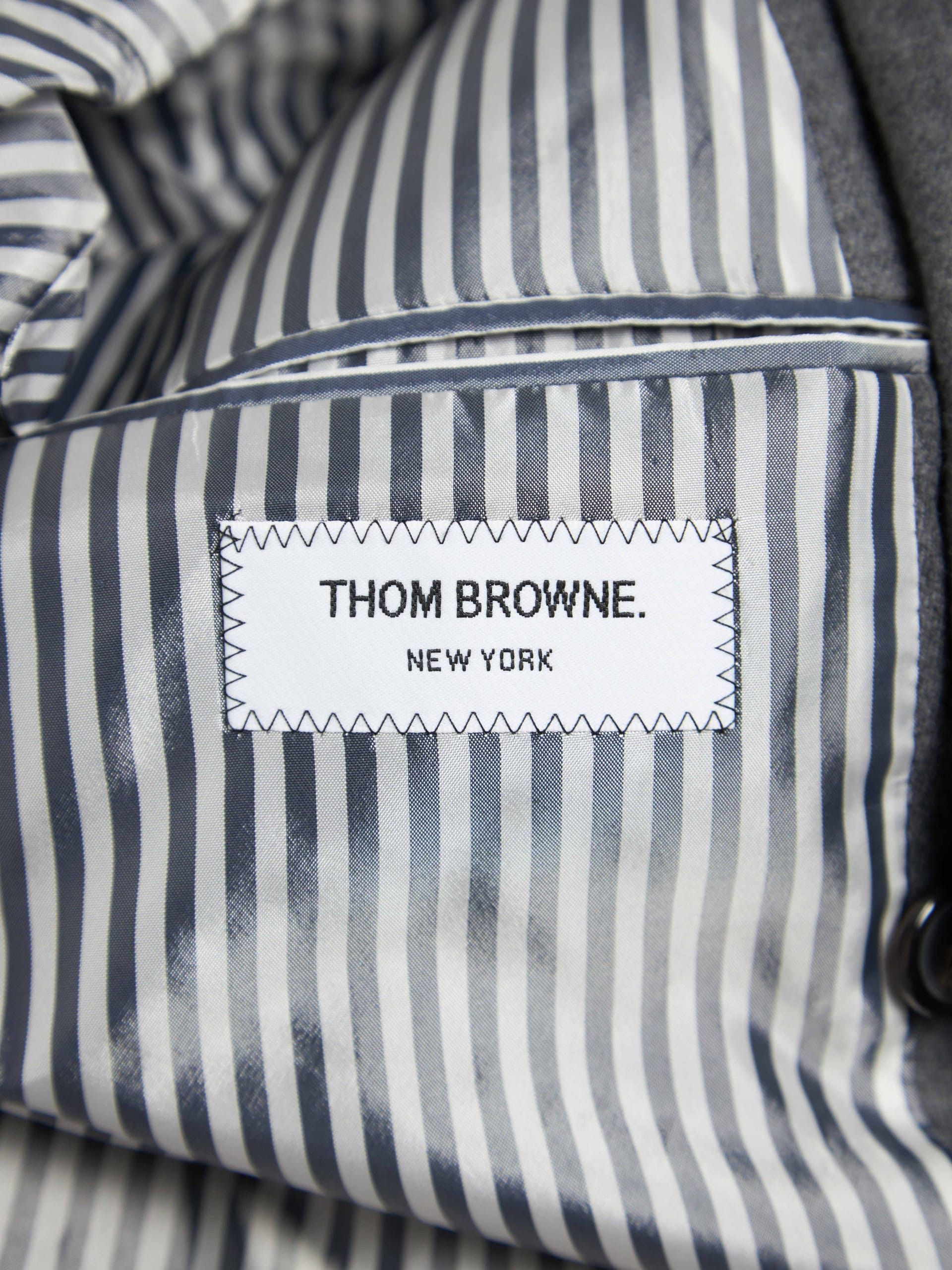 Thom Browne Gray Woolen Blazer Size US L / EU 52-54 / 3 - 8 Thumbnail