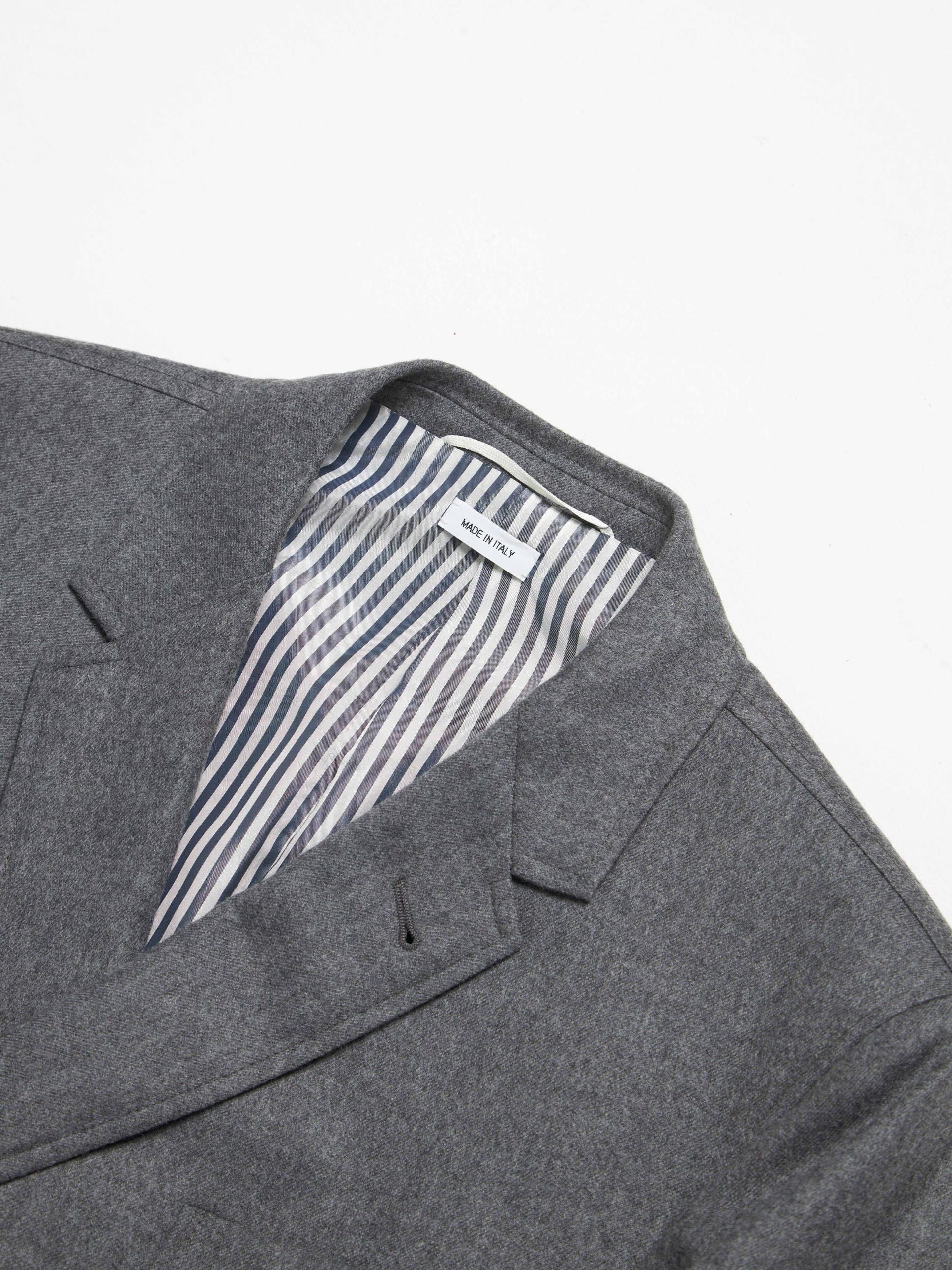 Thom Browne Gray Woolen Blazer Size US L / EU 52-54 / 3 - 3 Thumbnail