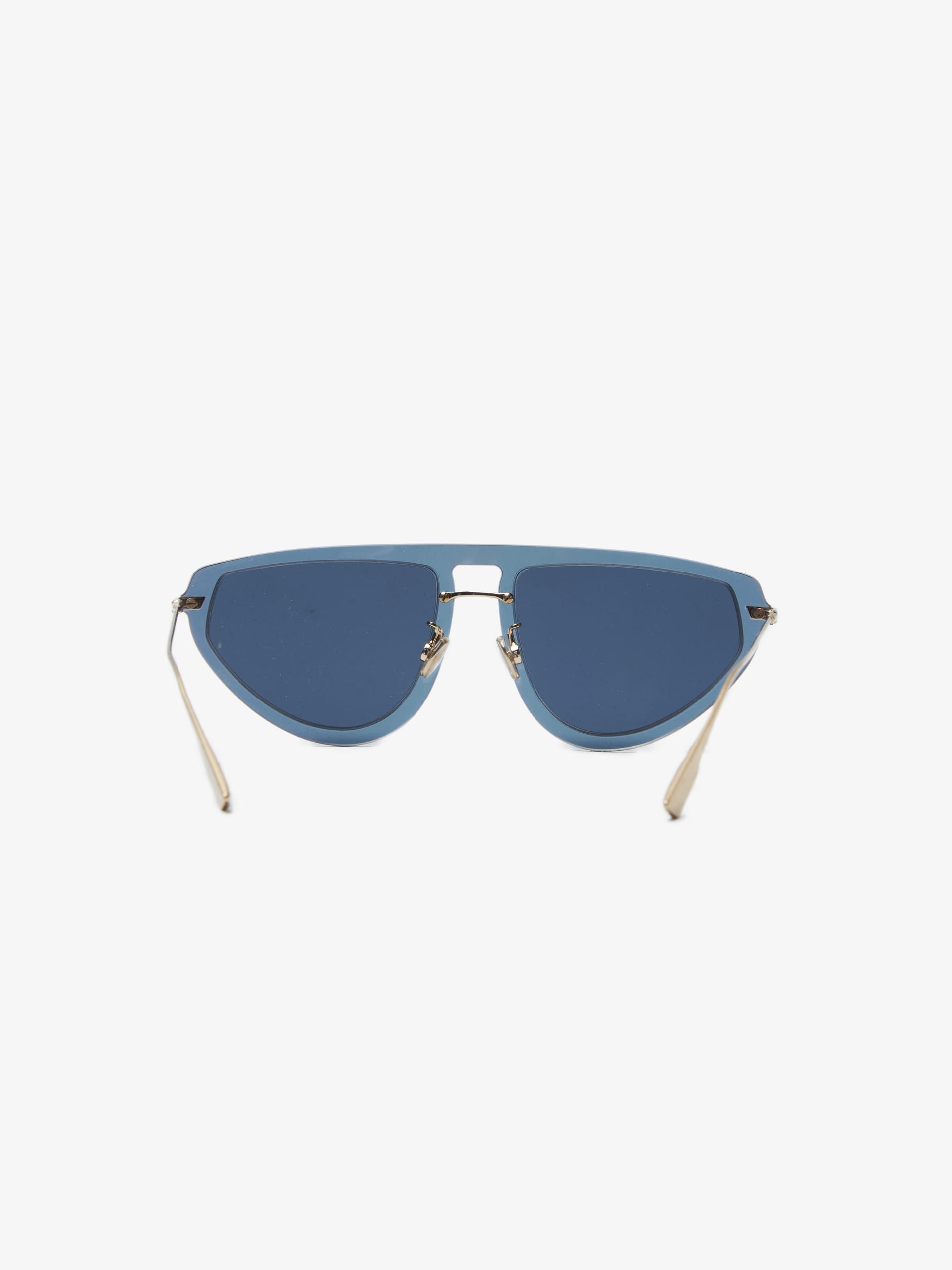 Dior Silver Reflective Sunglasses Size ONE SIZE - 4 Thumbnail