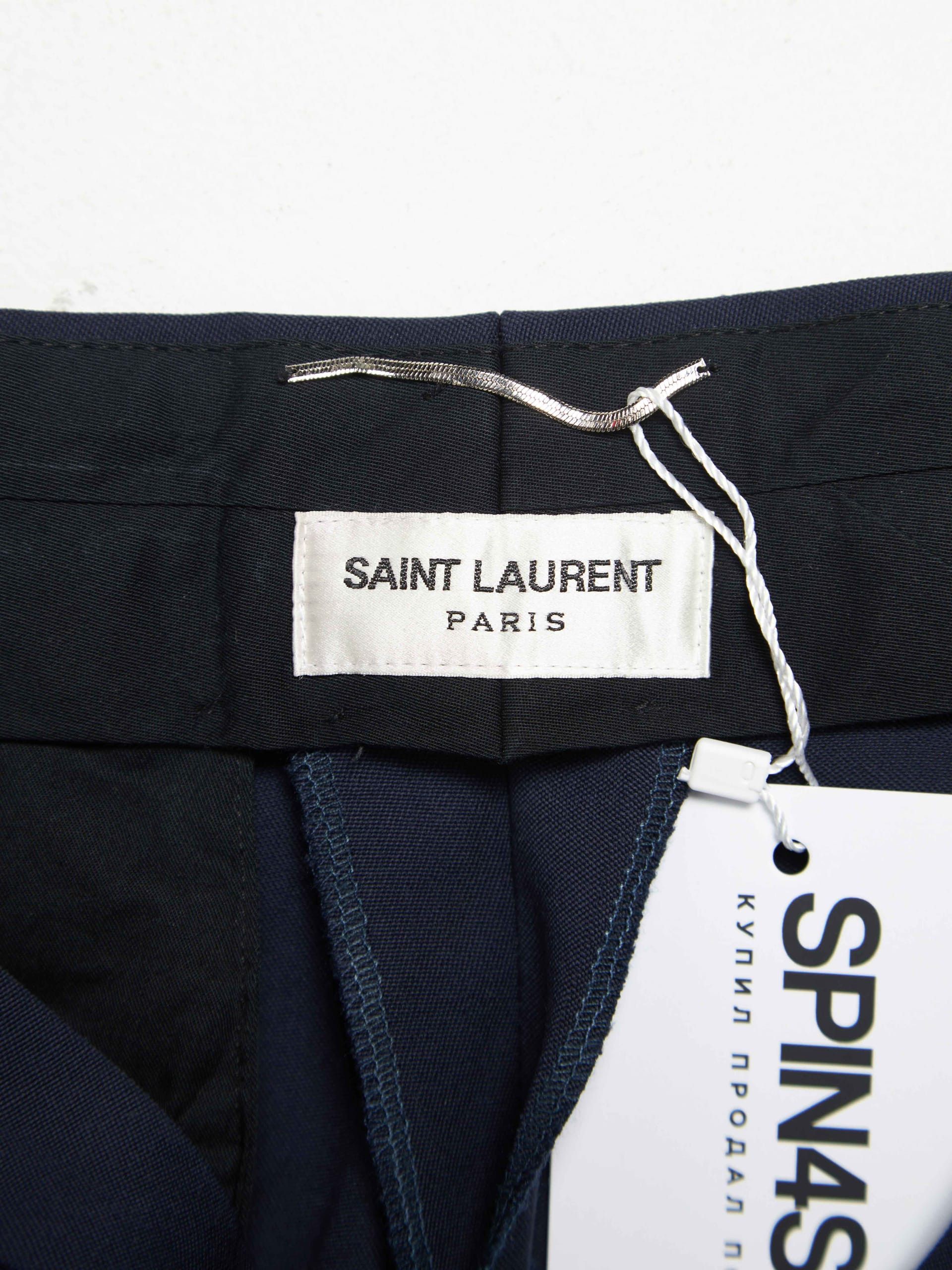 Saint Laurent Paris Navy Basic Suit Pants Size US 36 / EU 52 - 4 Thumbnail