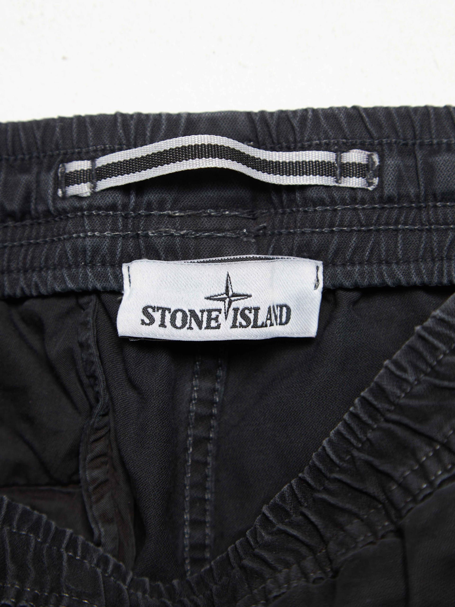 Stone Island Gray Side Pockets Logo Patch Cotton Cargo Pants Size US 28 / EU 44 - 5 Thumbnail