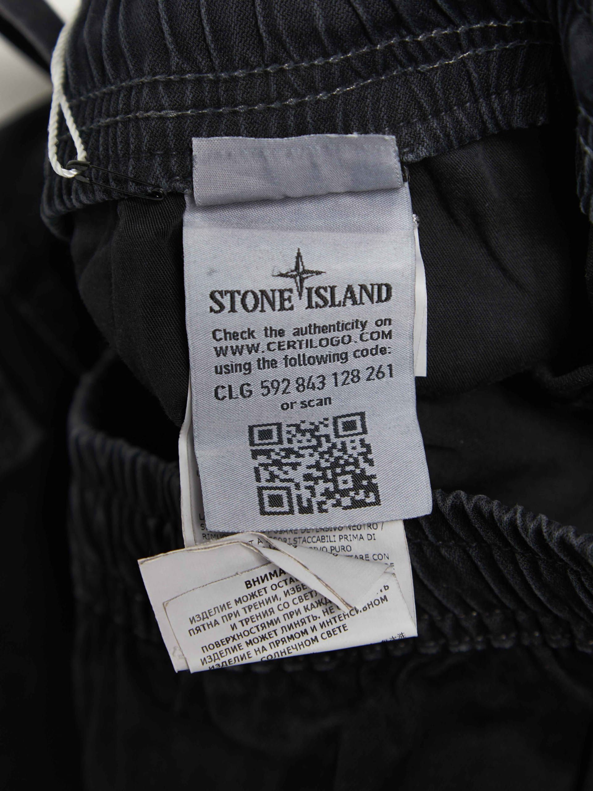 Stone Island Gray Side Pockets Logo Patch Cotton Cargo Pants Size US 28 / EU 44 - 6 Thumbnail