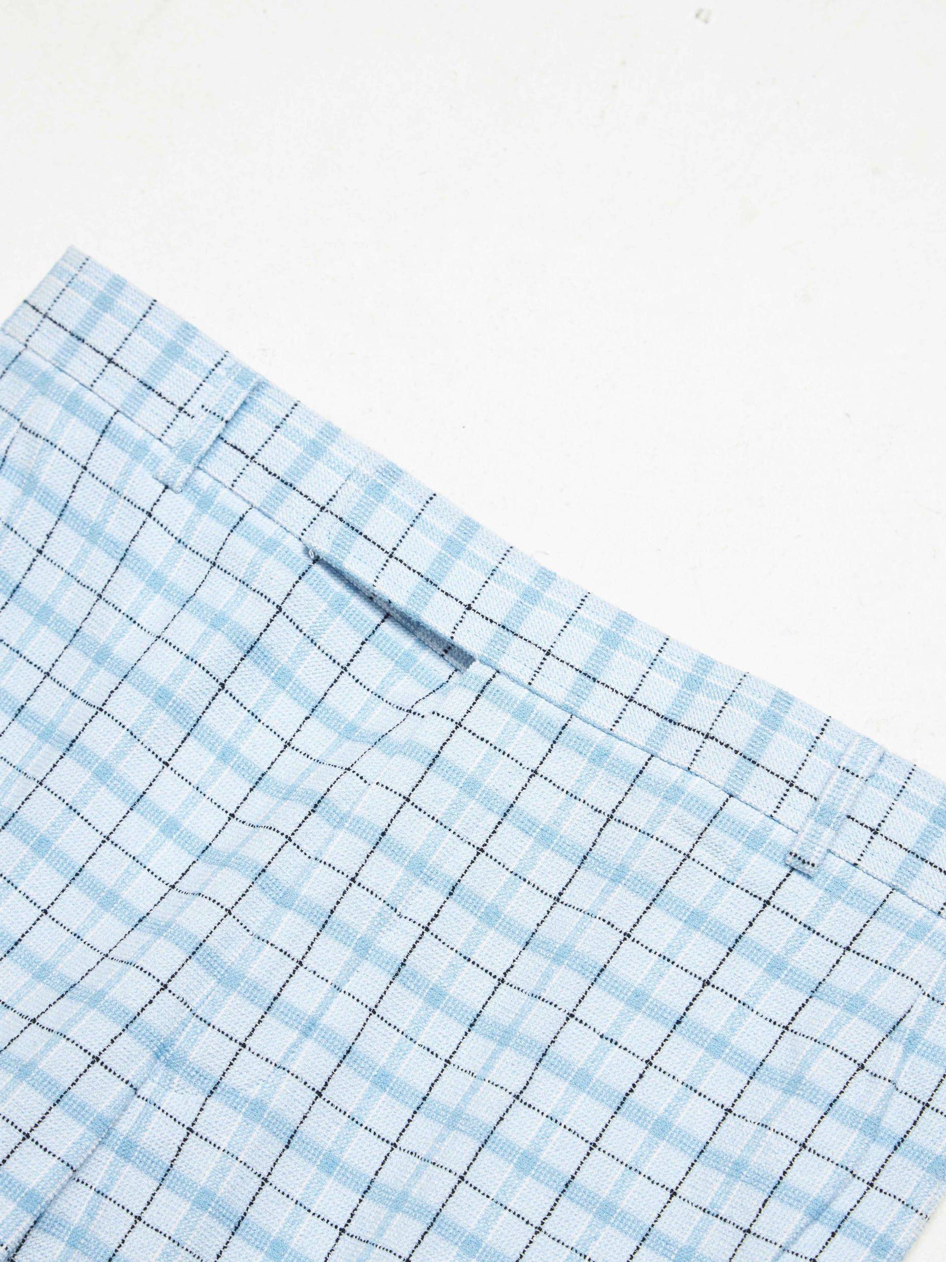 Thom Browne Light Blue Checkered Pants Size US 34 / EU 50 - 3 Thumbnail