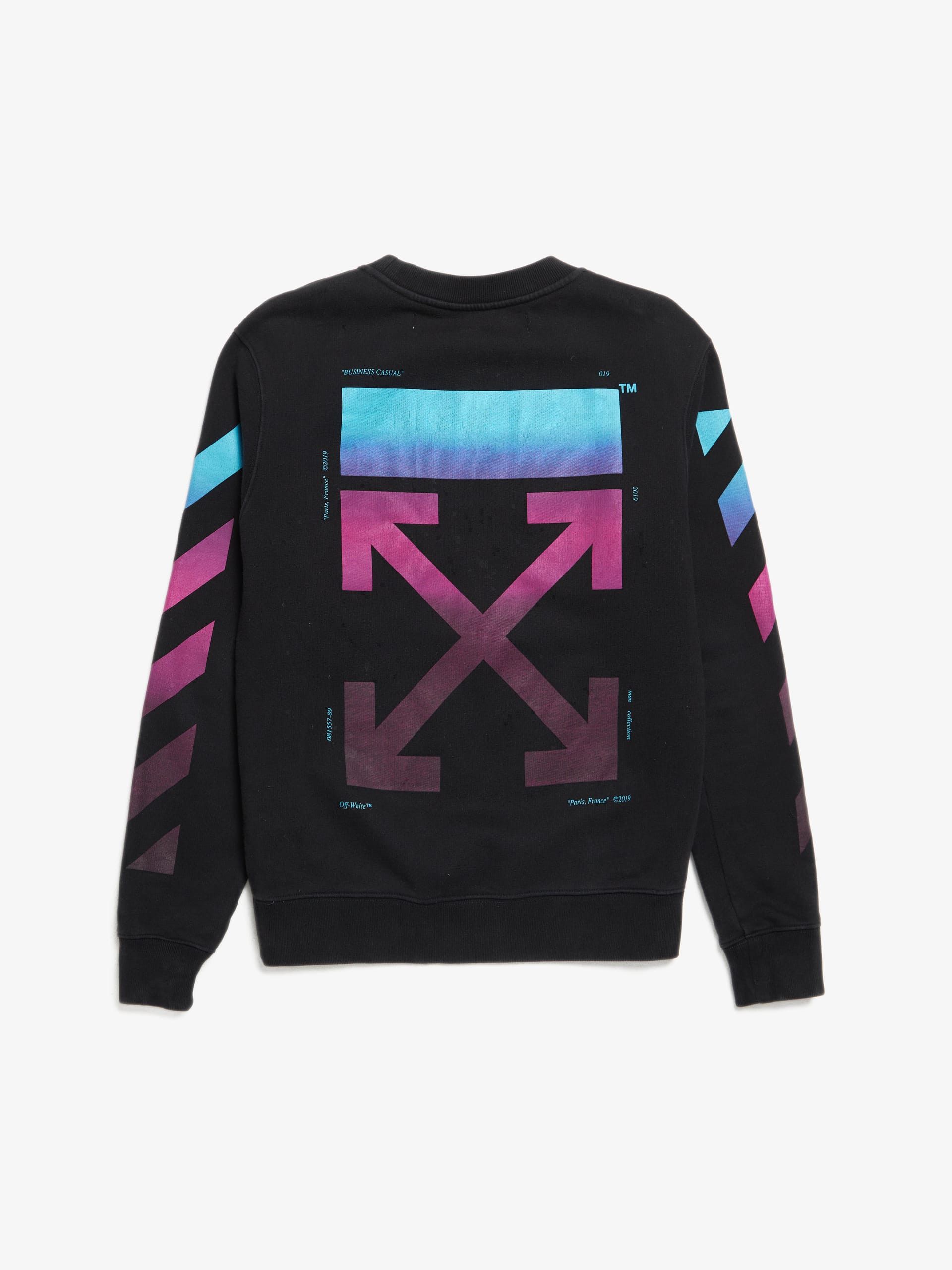 Off-White Black And Multicolour Logo Cotton Sweatshirt Size US S / EU 44-46 / 1 - 2 Thumbnail