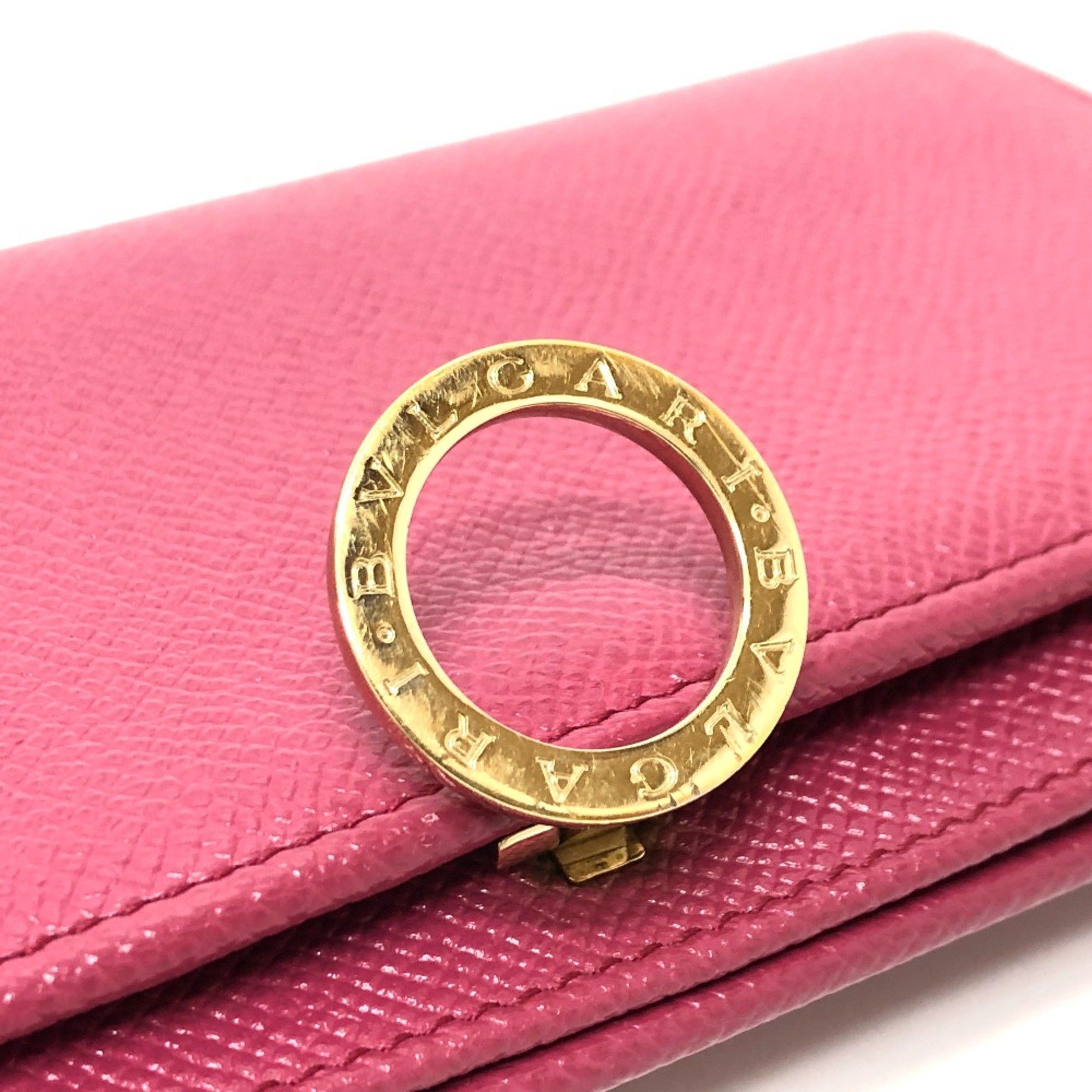Bvlgari Bvlgari Logo clip Wallet Long Wallet pink GoldHardware Size ONE SIZE - 7 Thumbnail