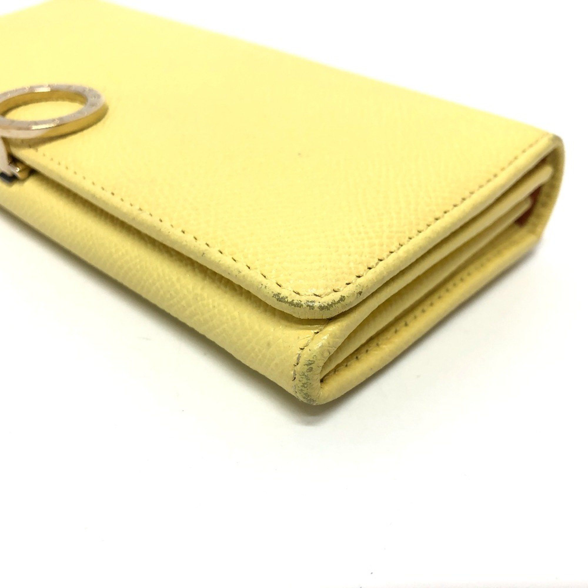 Bvlgari Bvlgari Logo clip Folded wallet Long Wallet yellow GoldHardware Size ONE SIZE - 6 Thumbnail