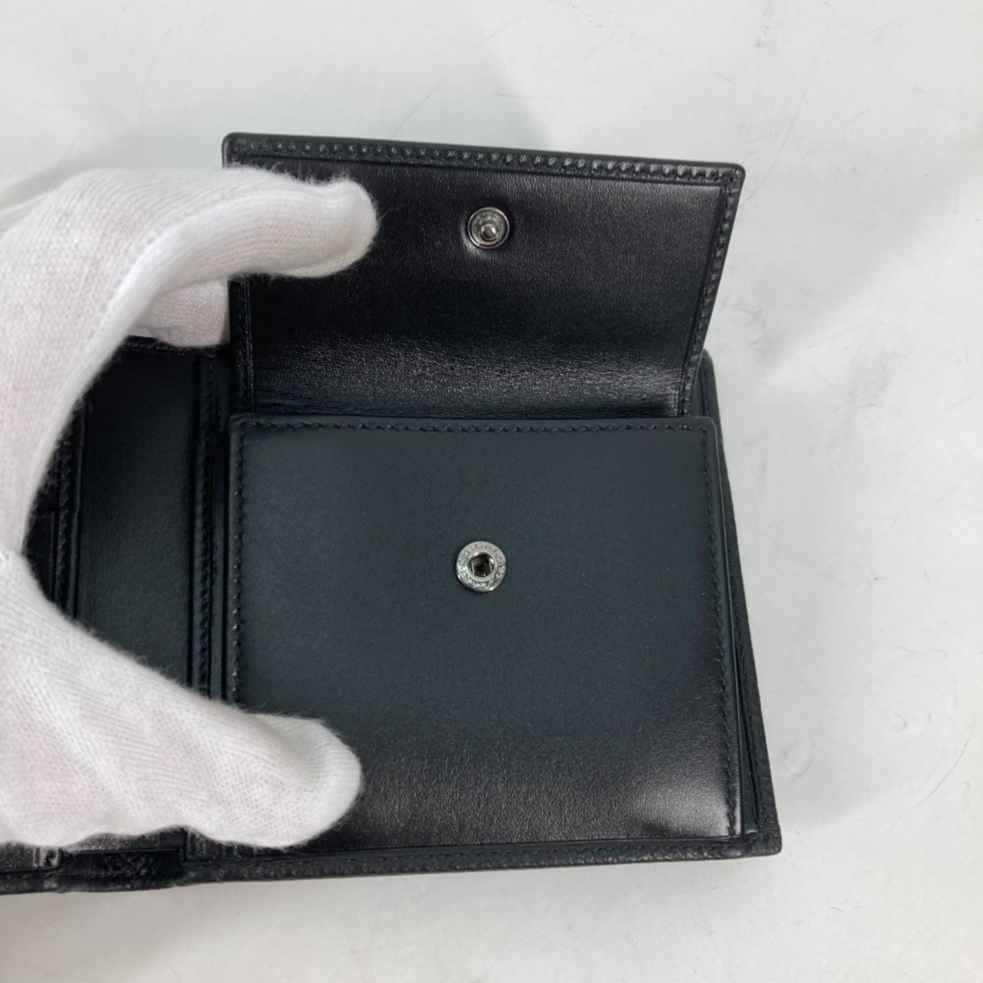 Bvlgari Bvlgari Compact wallet Folded wallet Black Size ONE SIZE - 11 Thumbnail
