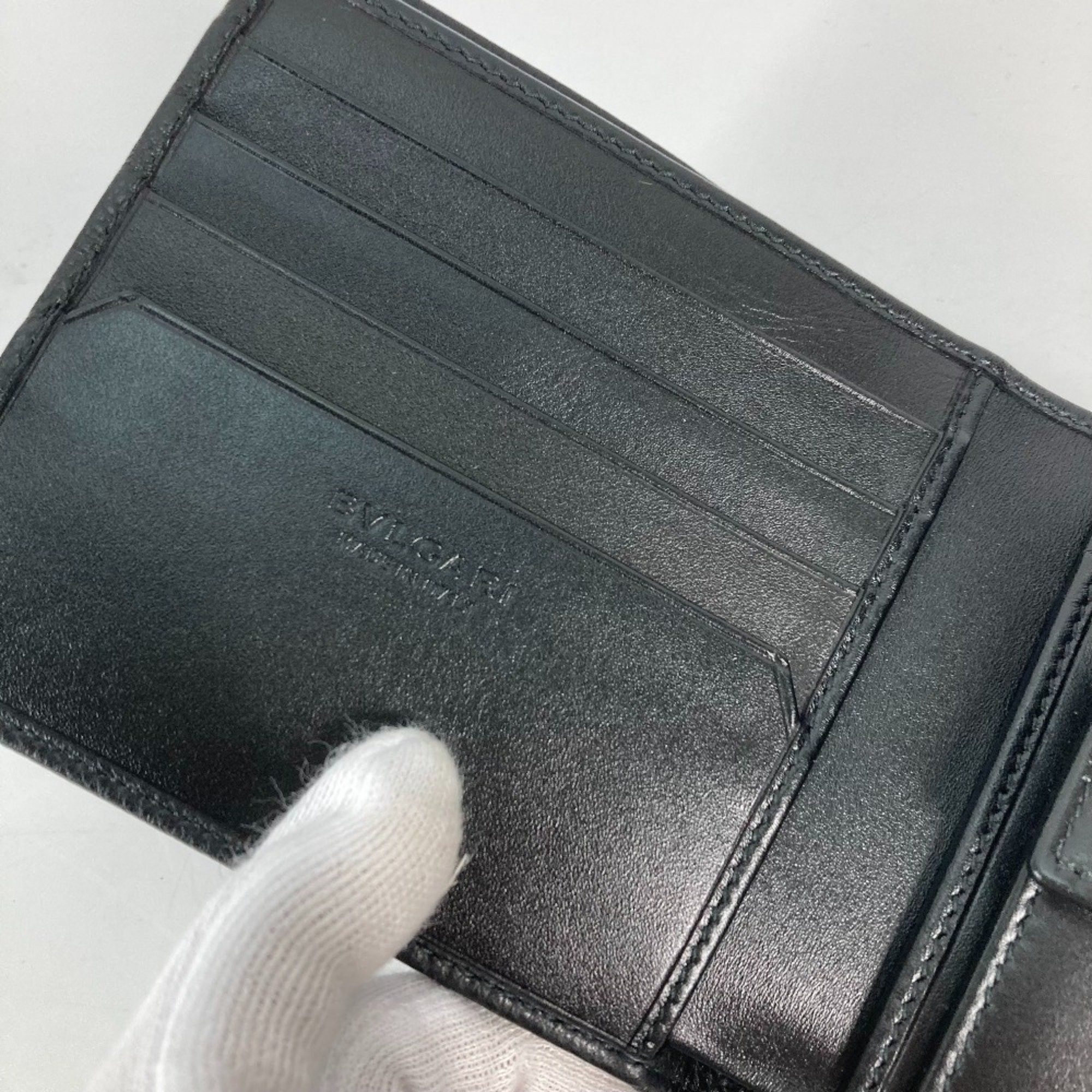 Bvlgari Bvlgari Compact wallet Folded wallet Black Size ONE SIZE - 9 Thumbnail