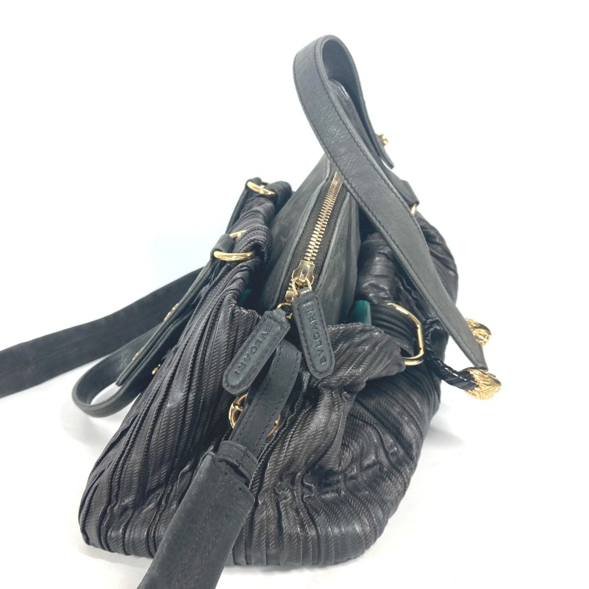 Bvlgari Bvlgari 2WAY Bag Tote Bag Crossbody Shoulder Bag Dark BrownBased BlackBased Size ONE SIZE - 4 Thumbnail