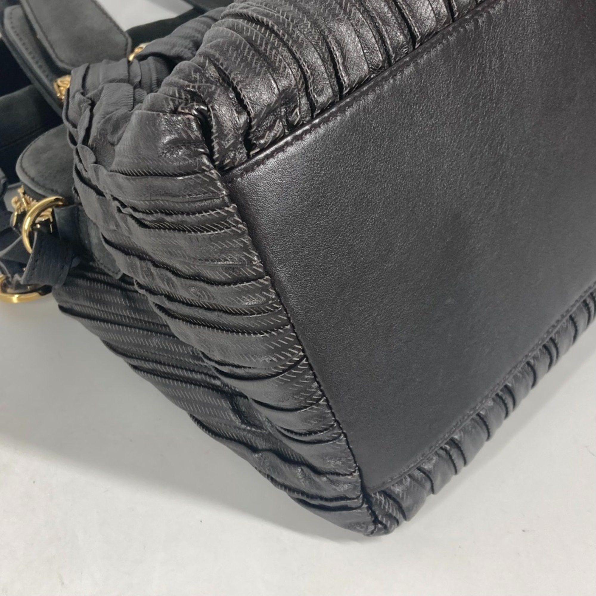 Bvlgari Bvlgari 2WAY Bag Tote Bag Crossbody Shoulder Bag Dark BrownBased BlackBased Size ONE SIZE - 9 Thumbnail