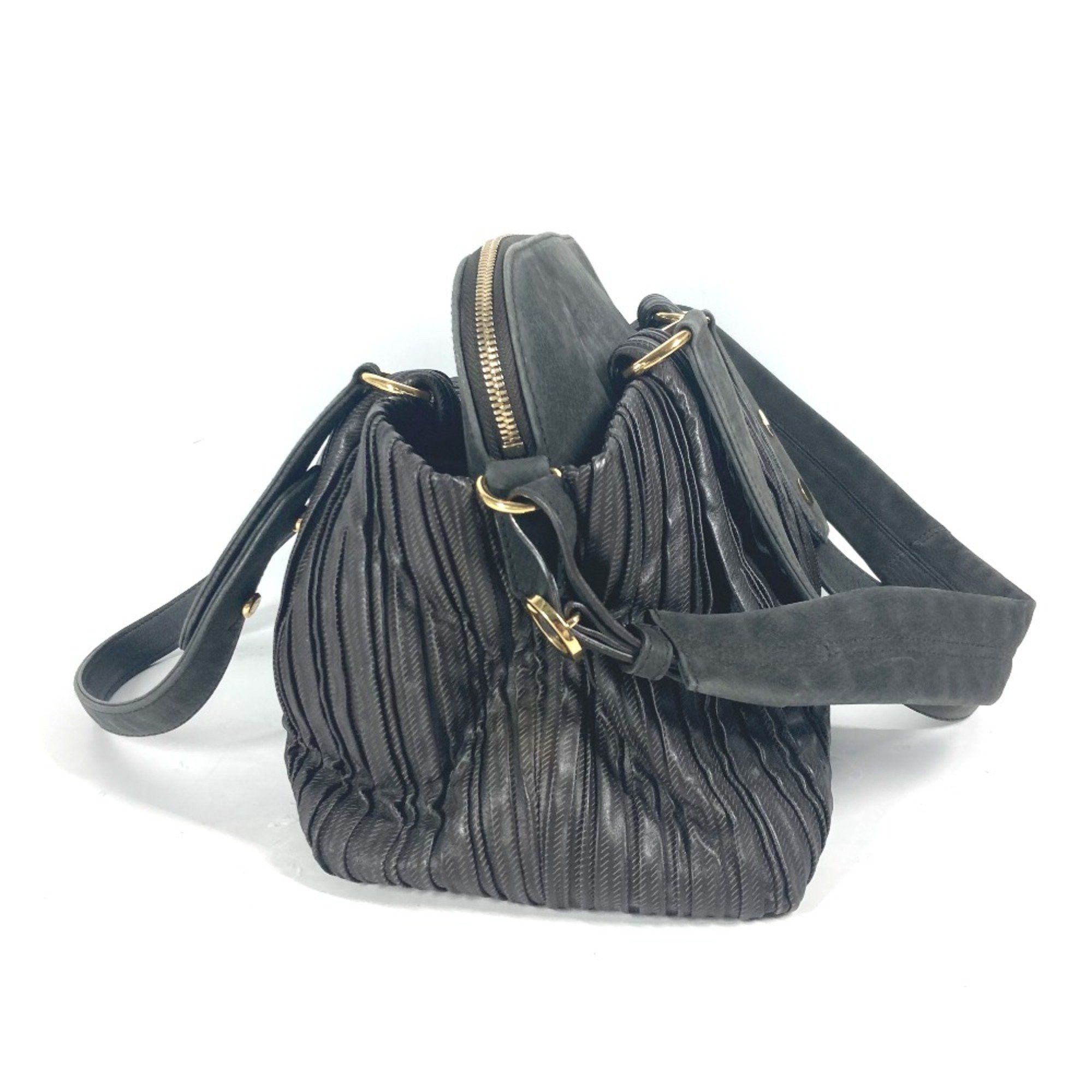 Bvlgari Bvlgari 2WAY Bag Tote Bag Crossbody Shoulder Bag Dark BrownBased BlackBased Size ONE SIZE - 3 Thumbnail
