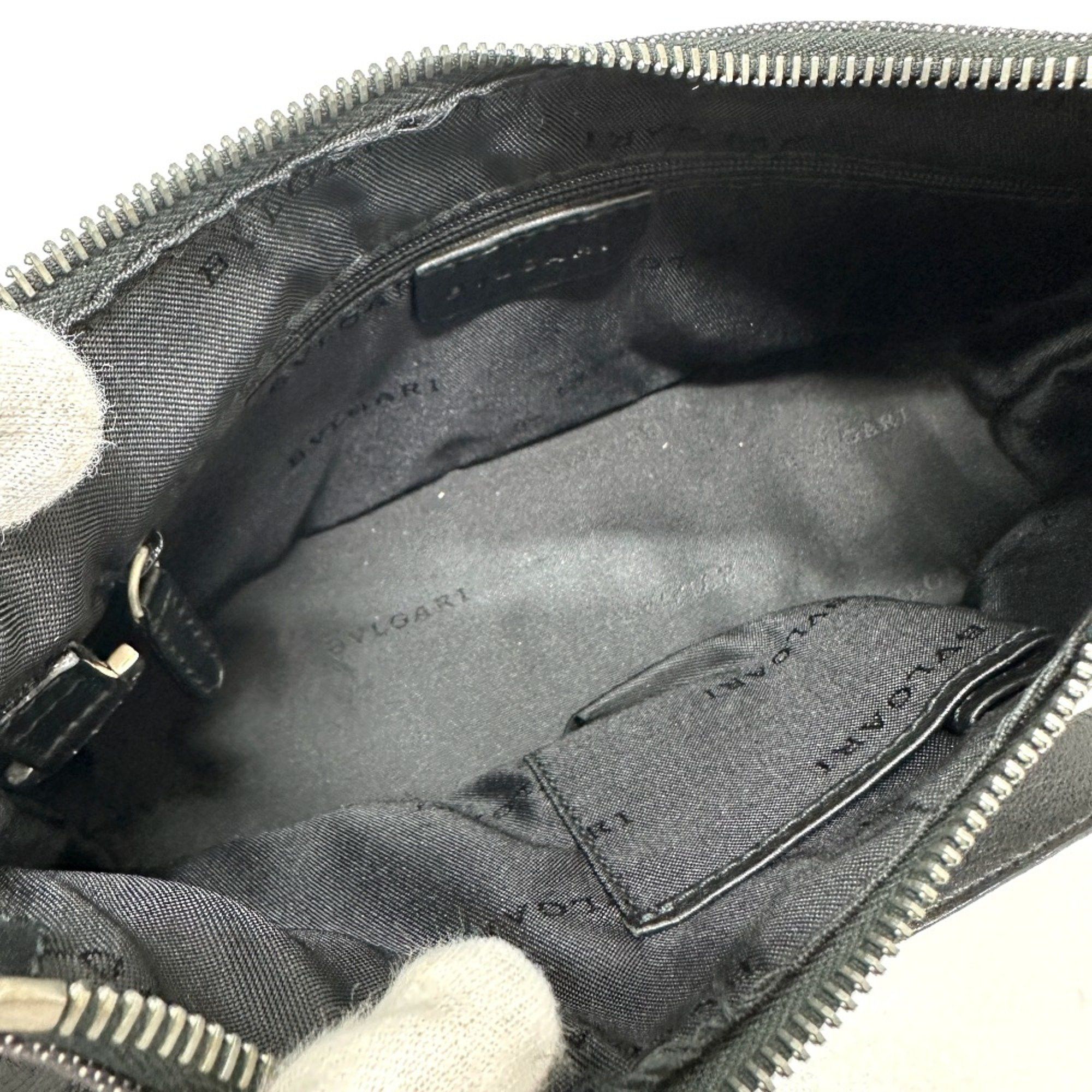 Bvlgari Bvlgari Logo mania Bag Hand Bag Navy Based SilverHardware Size ONE SIZE - 11 Thumbnail