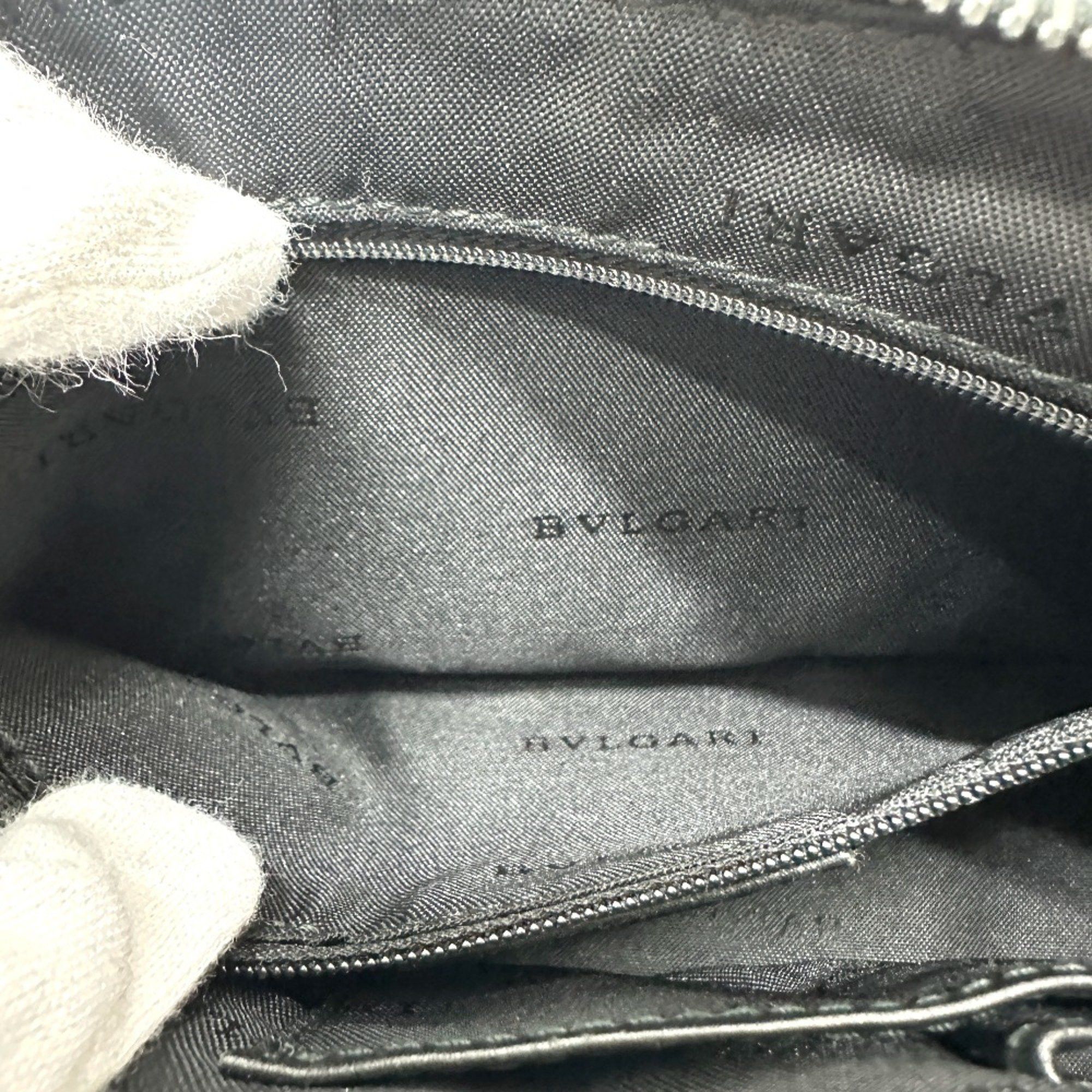 Bvlgari Bvlgari Logo mania Bag Hand Bag Navy Based SilverHardware Size ONE SIZE - 12 Thumbnail