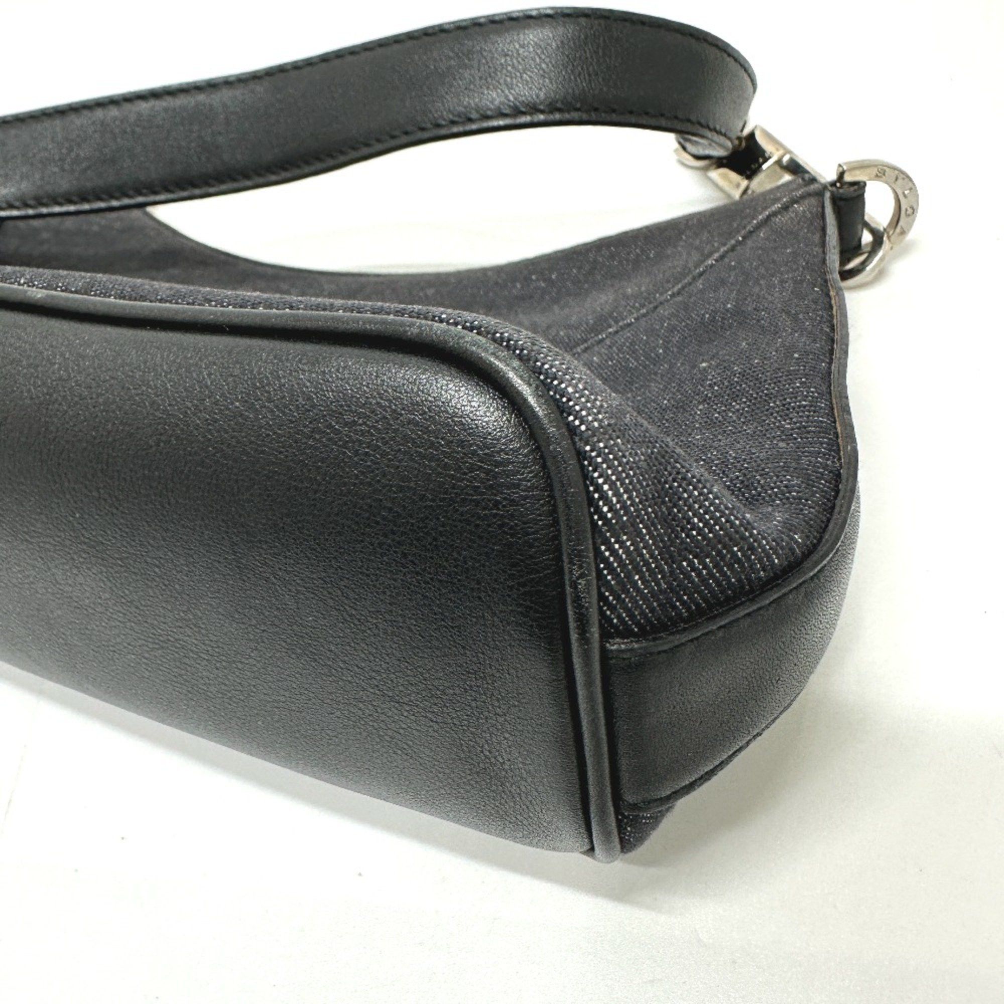 Bvlgari Bvlgari Logo mania Bag Hand Bag Navy Based SilverHardware Size ONE SIZE - 4 Thumbnail