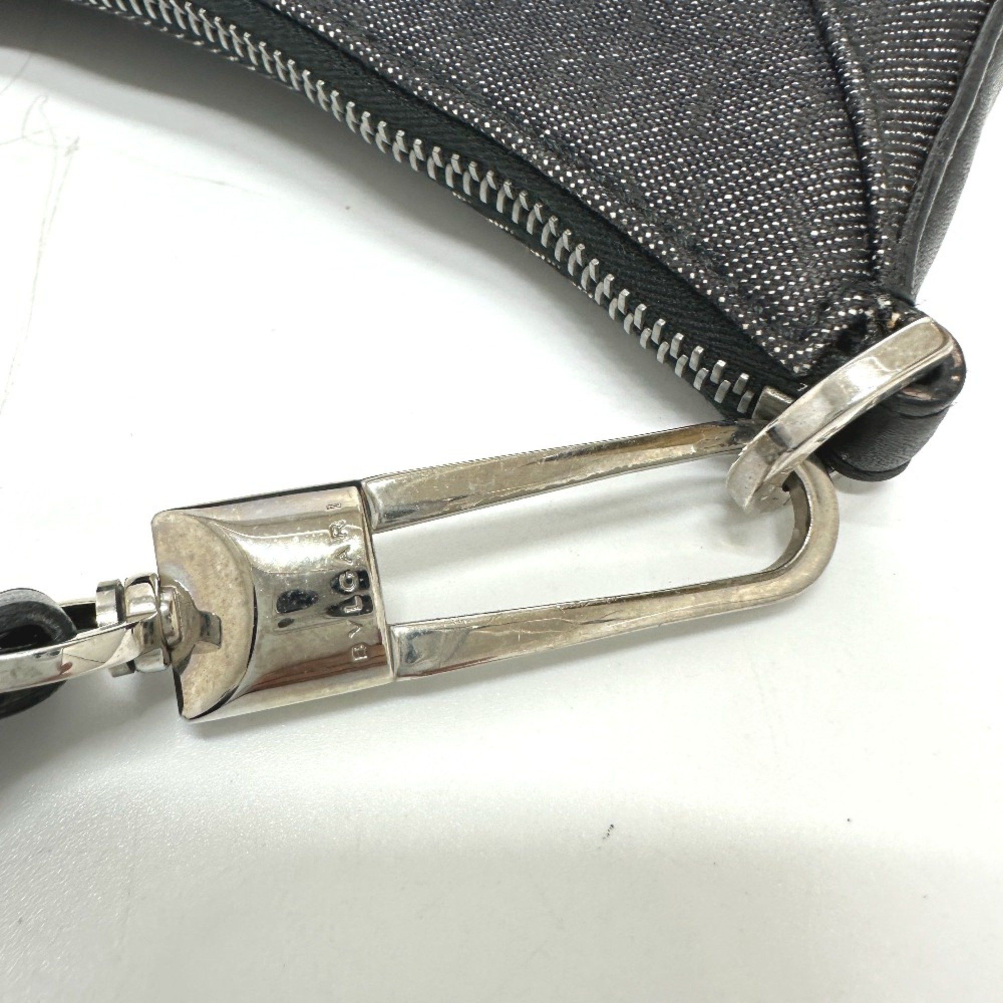 Bvlgari Bvlgari Logo mania Bag Hand Bag Navy Based SilverHardware Size ONE SIZE - 9 Thumbnail