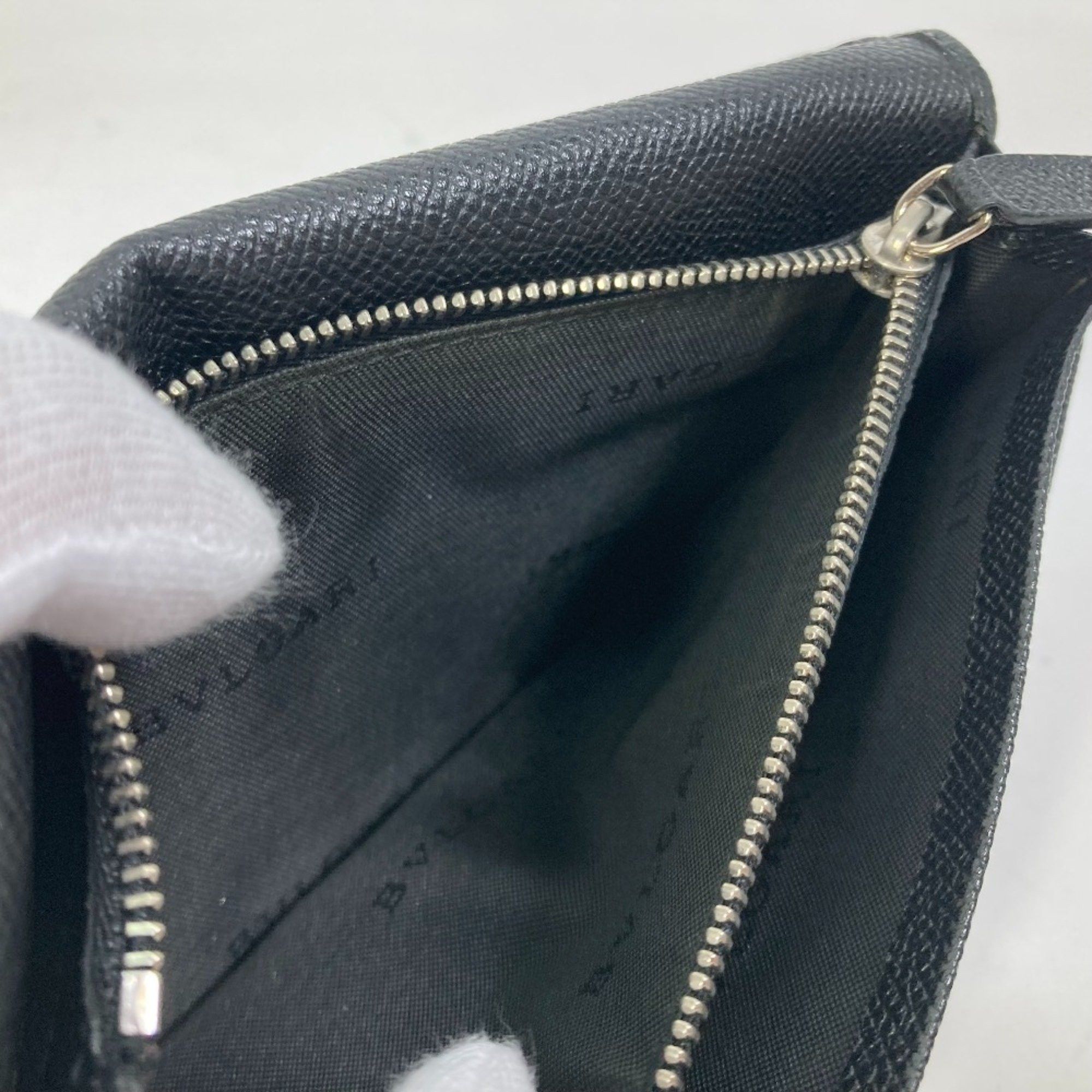 Bvlgari Bvlgari Long wallet Bifold Long Wallet Black Silver Size ONE SIZE - 15 Thumbnail
