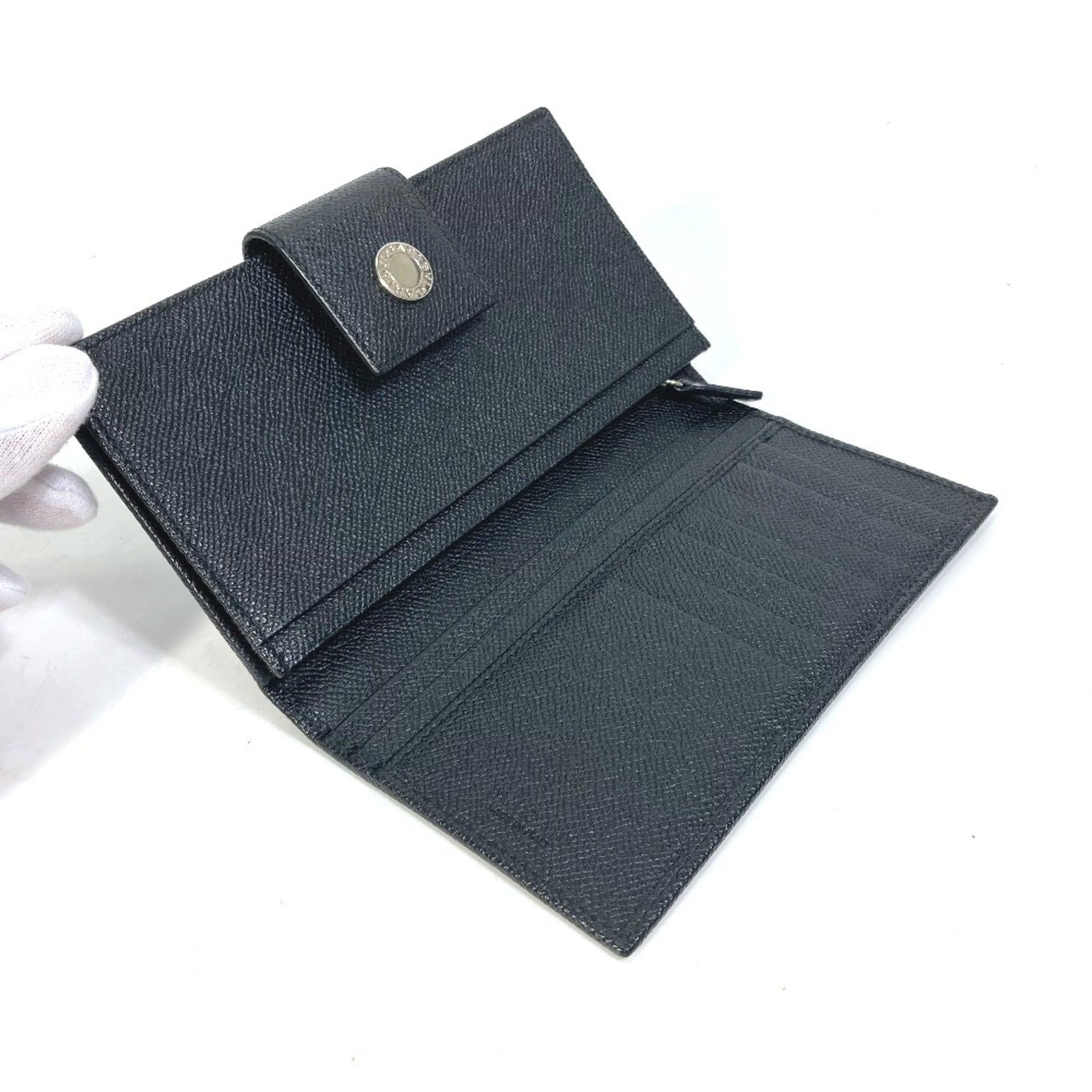 Bvlgari Bvlgari Long wallet Bifold Long Wallet Black Silver Size ONE SIZE - 9 Thumbnail