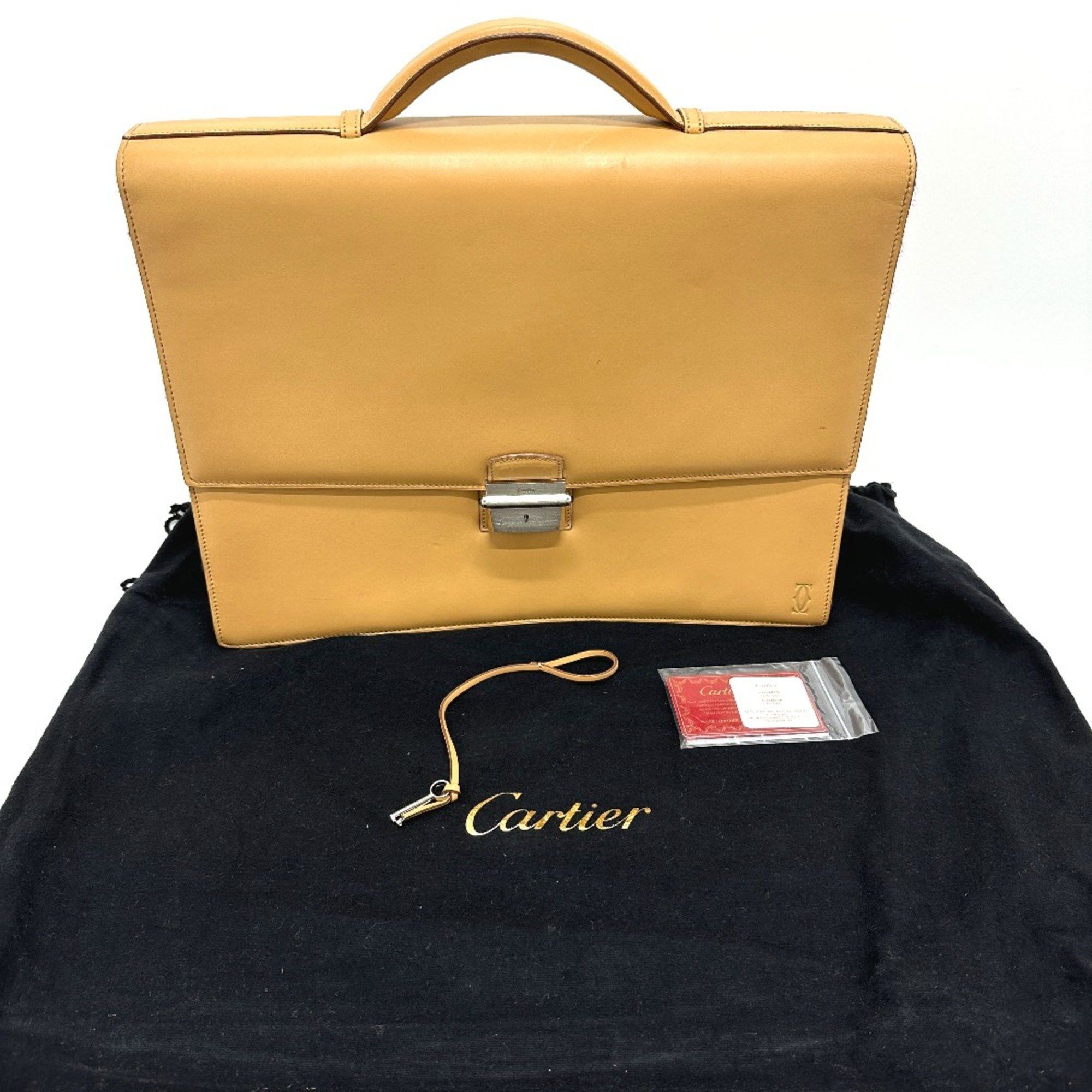 Cartier Cartier Bag Hand Bag Beige Size ONE SIZE - 16 Thumbnail