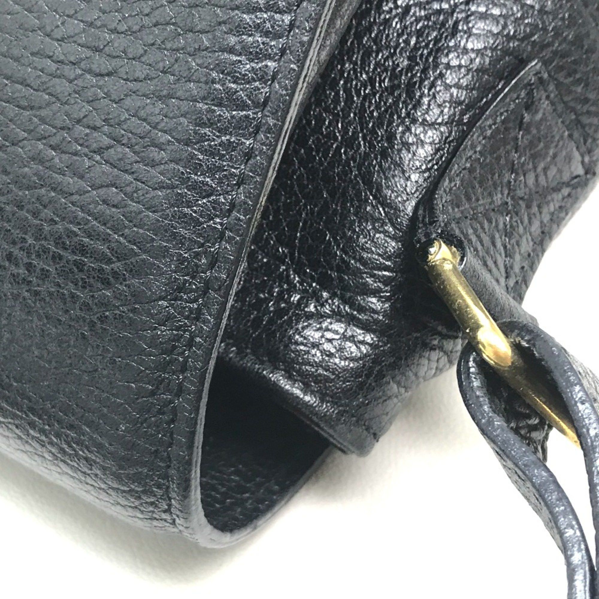 Celine CELINE vintage Kaban One Shoulder Bag Hand Bag Black x GoldHardware Size ONE SIZE - 6 Thumbnail